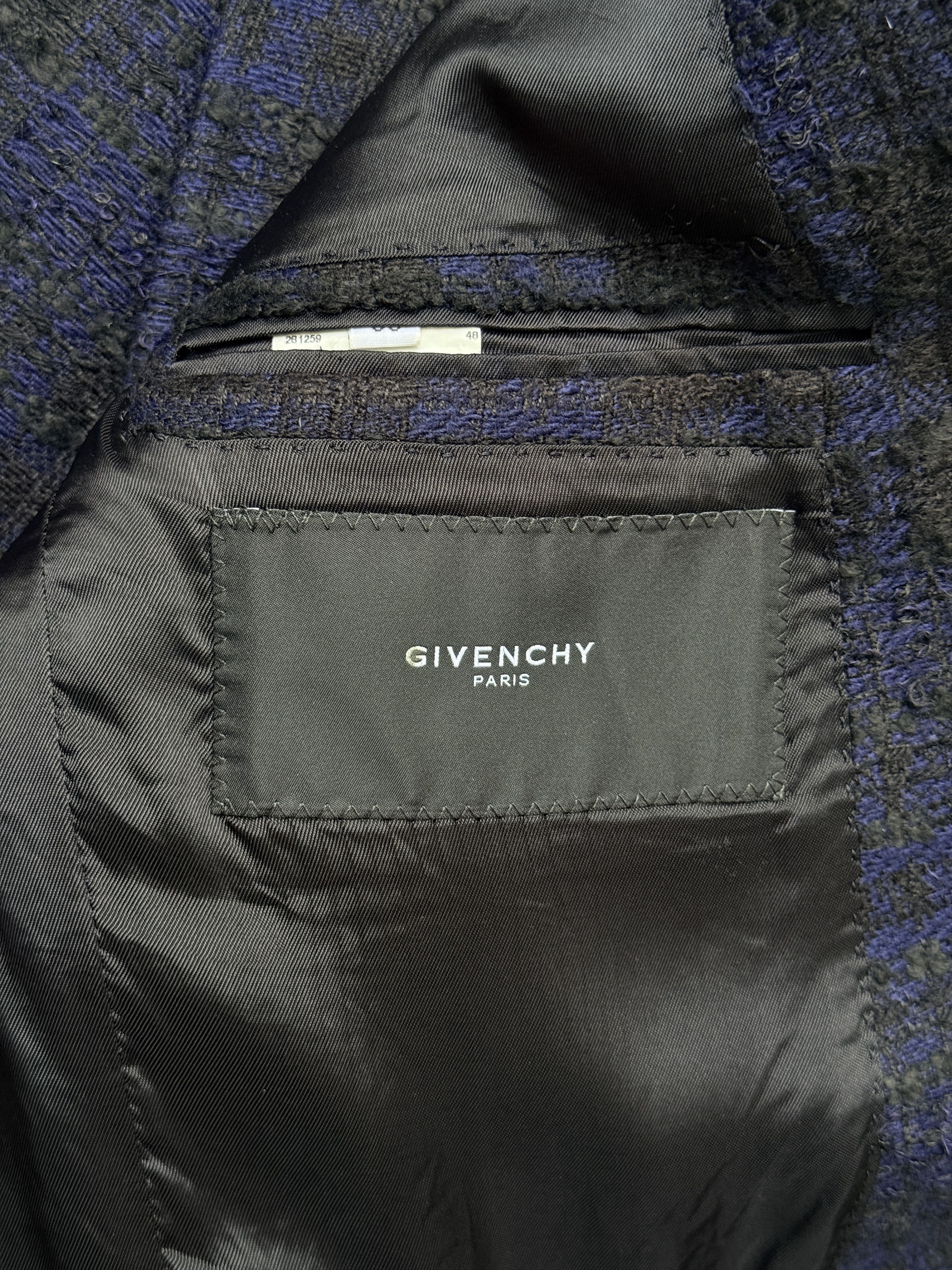 Givenchy givenchy riccardo tisci wool blazer blue black plaid jacket Size 50R - 5 Thumbnail