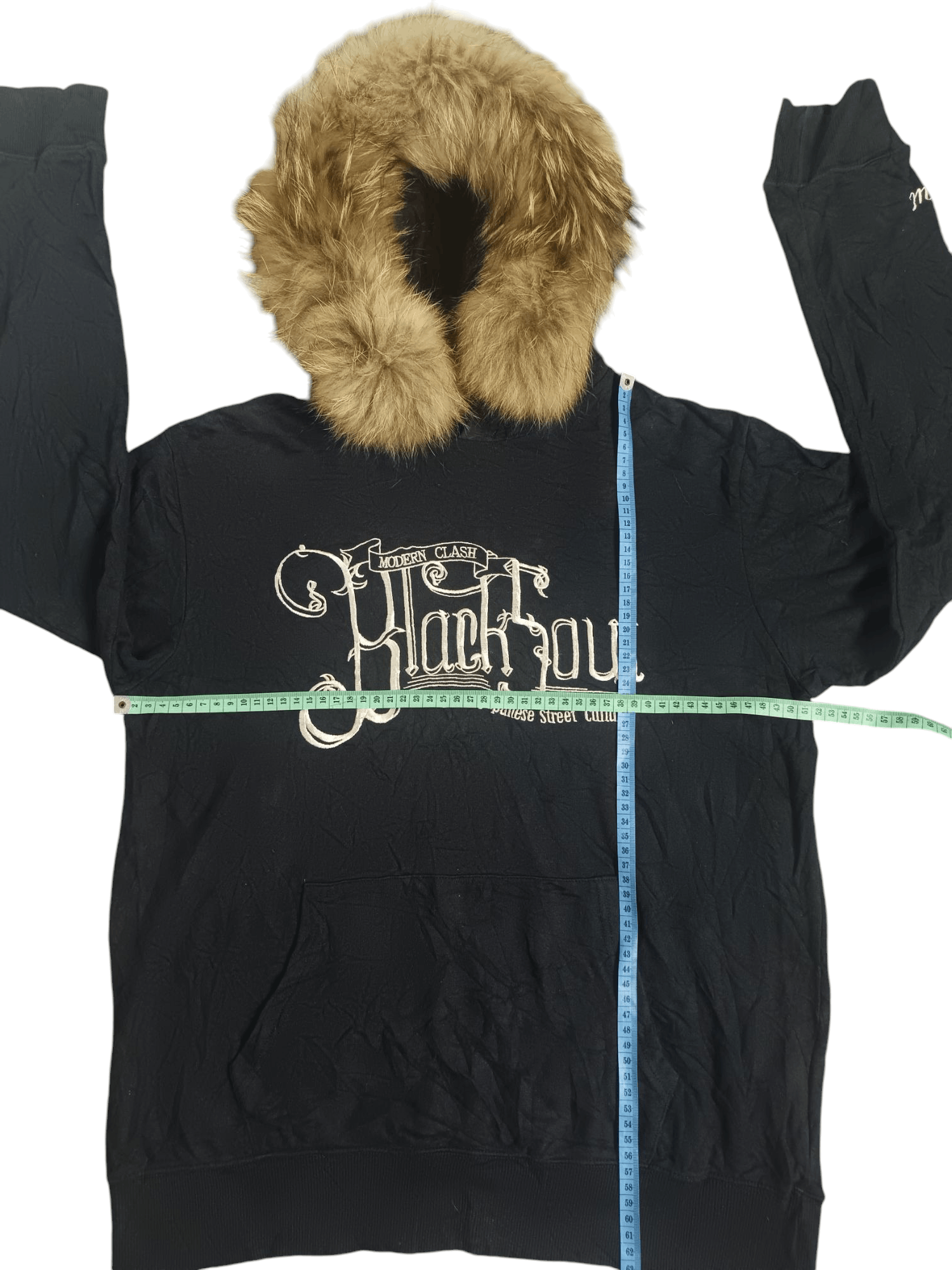If Six Was Nine × Japanese Brand × Le Grande Bleu (L.G.B.) ONIARAI Black Soul Japanese Street Culture Fur Hoodie Size US M / EU 48-50 / 2 - 10 Thumbnail