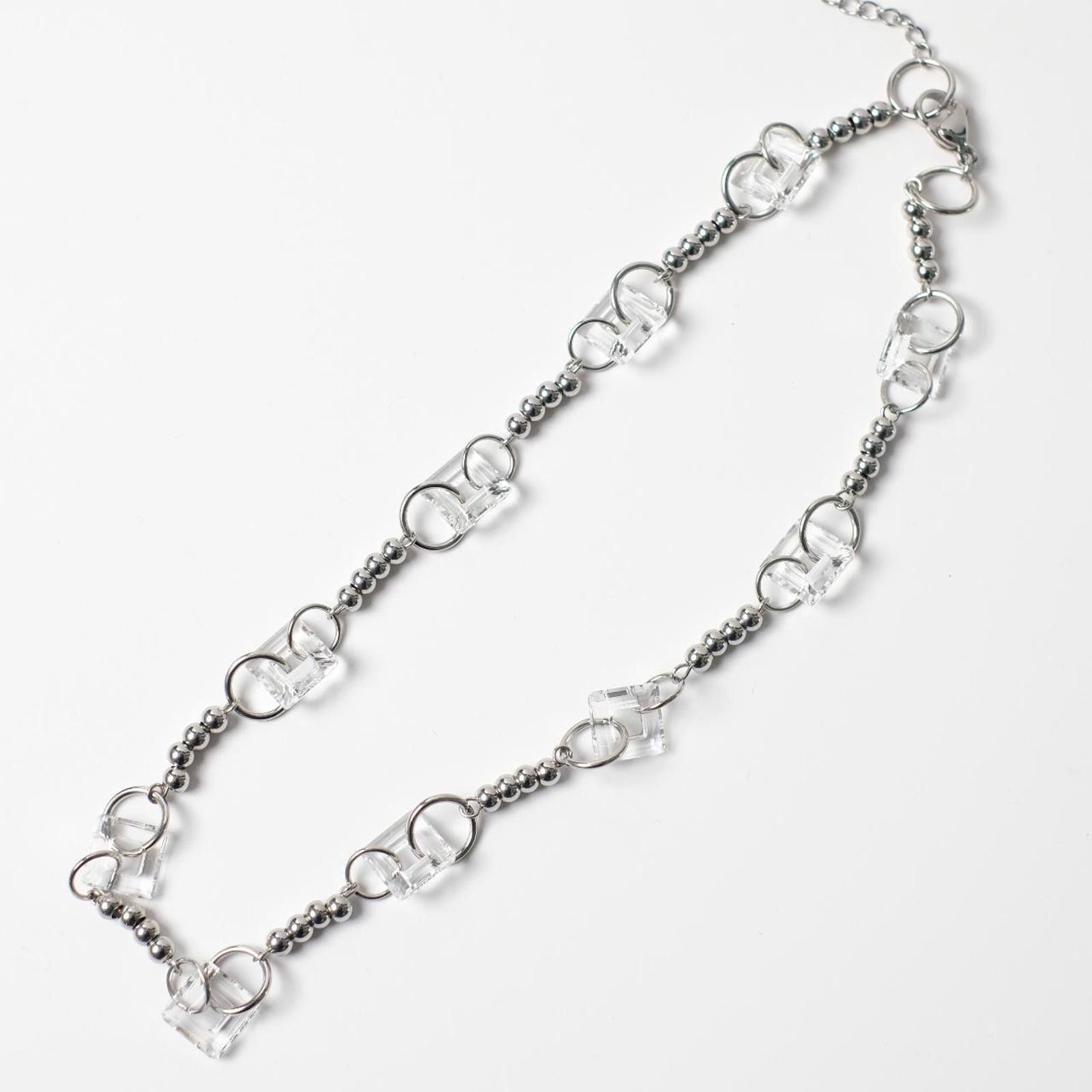 Other Handmade Metallic Crystal Chain Necklace Size ONE SIZE - 2 Thumbnail