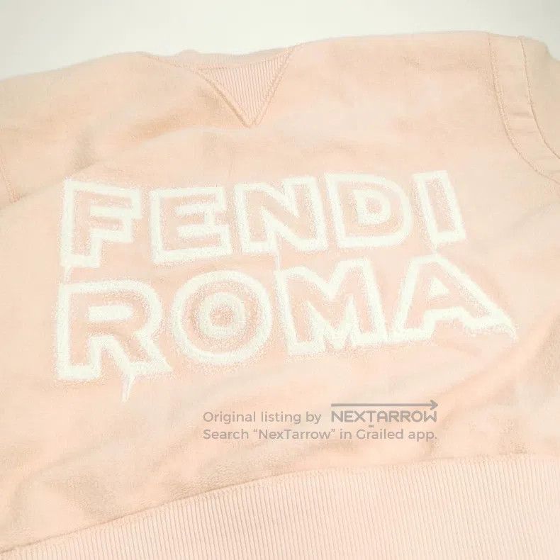 Fendi Fendi Cotton Logo Print Crew Neck Sweatshirt Size S / US 4 / IT 40 - 3 Thumbnail