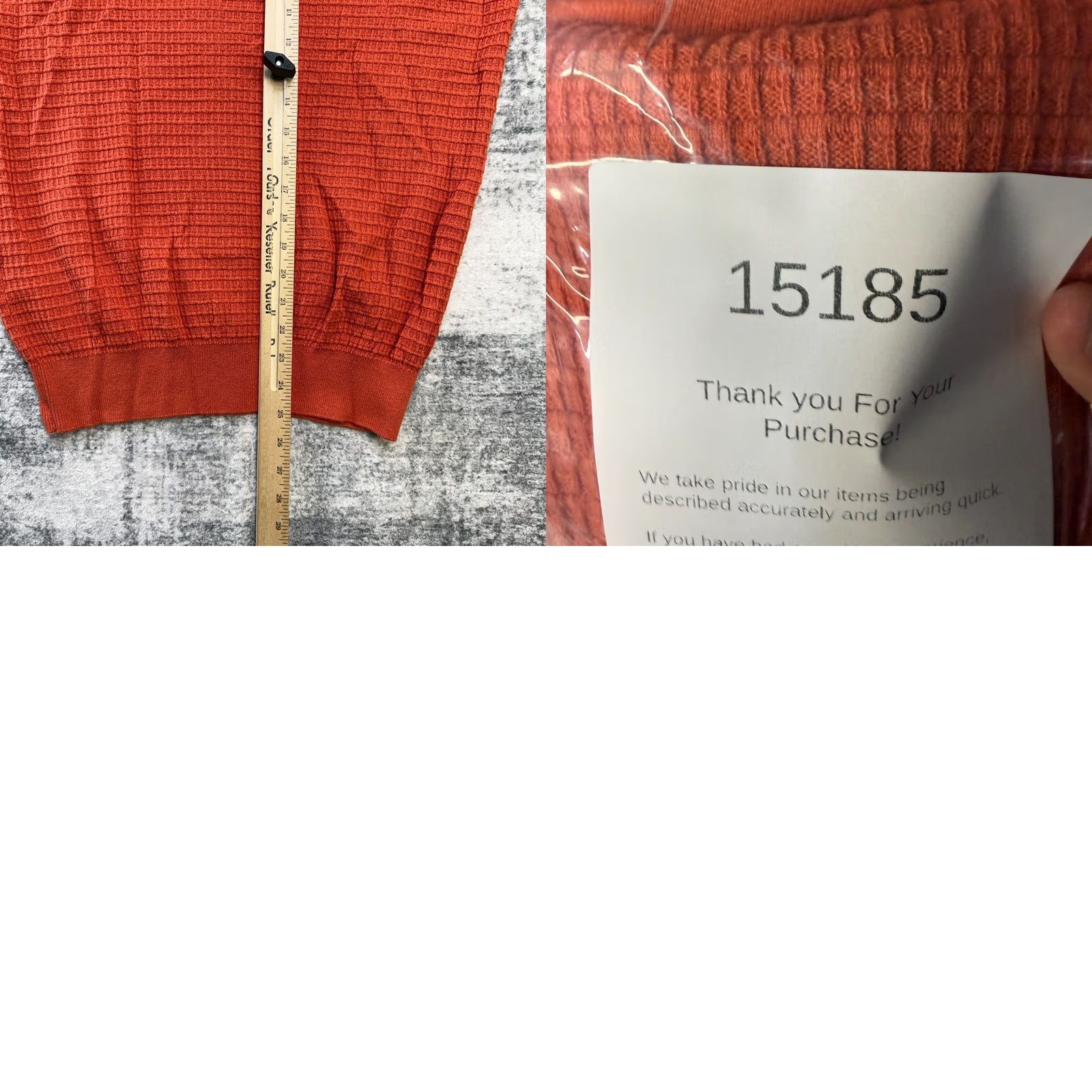 Saks Fifth Avenue Saks Fifth Avenue Polo Shirt Mens Small Orange Waffle Knit Cashmere Cotton Resort Retro Old Money Style Polo Size US S / EU 44-46 / 1 - 8 Thumbnail