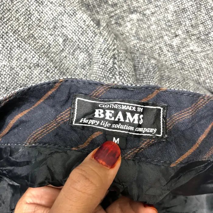 Beams Plus Vtg BEAMS PLUS JAPAN Grey Casual Pant Trouser Slack Workwear Size US 32 / EU 48 - 4 Thumbnail