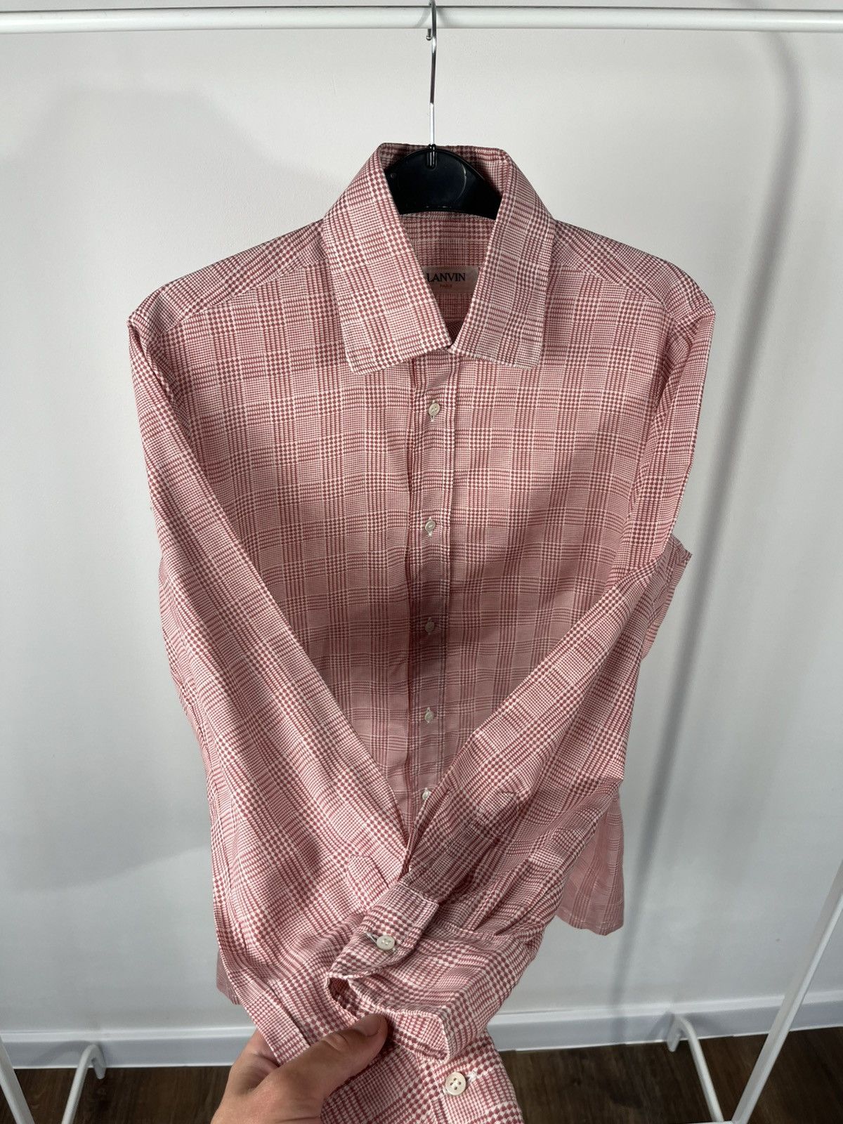Lanvin Lanvin Women’s Red Checkered Shirt Size 38 France Size S / US 4 / IT 40 - 4 Thumbnail