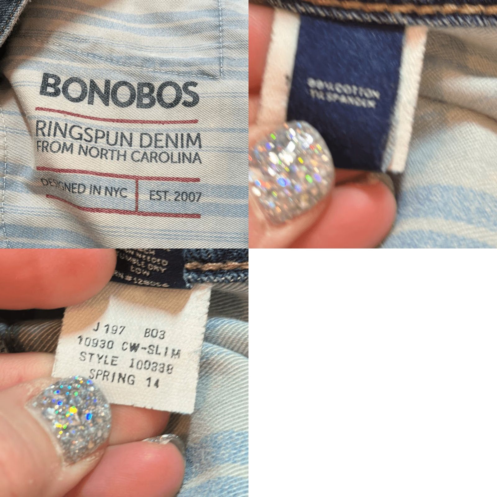 Bonobos VINTAGE Bonobos Jeans Mens Slim Straight Jeans Denim W31 x L30 (Blue) Mens Jeans Slim Straight 31x30 Bonobos Denim Straight Jeans Size US 31 - 9 Thumbnail