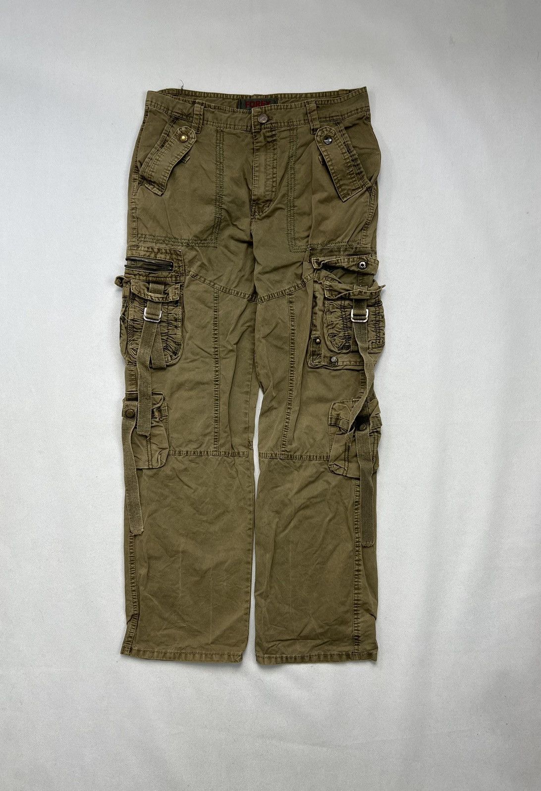Vintage Cargo Pants Forex Multi Pocket Avant Gardę Vintage Size US 30 / EU 46 - 2 Thumbnail