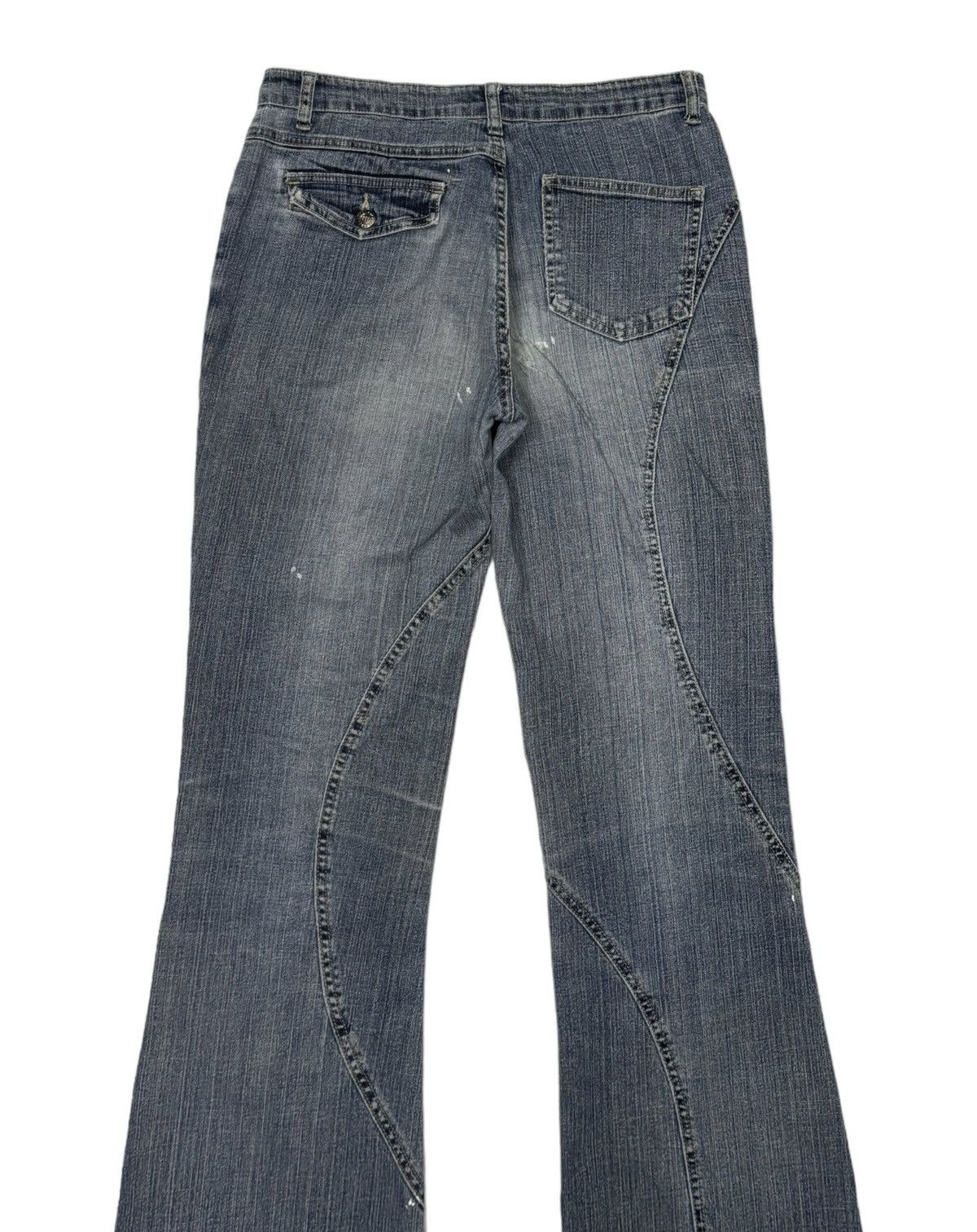 If Six Was Nine FLARE JEANS HAPHAZARD METAL STUDDED FLARED JEANS Size US 30 / EU 46 - 6 Thumbnail