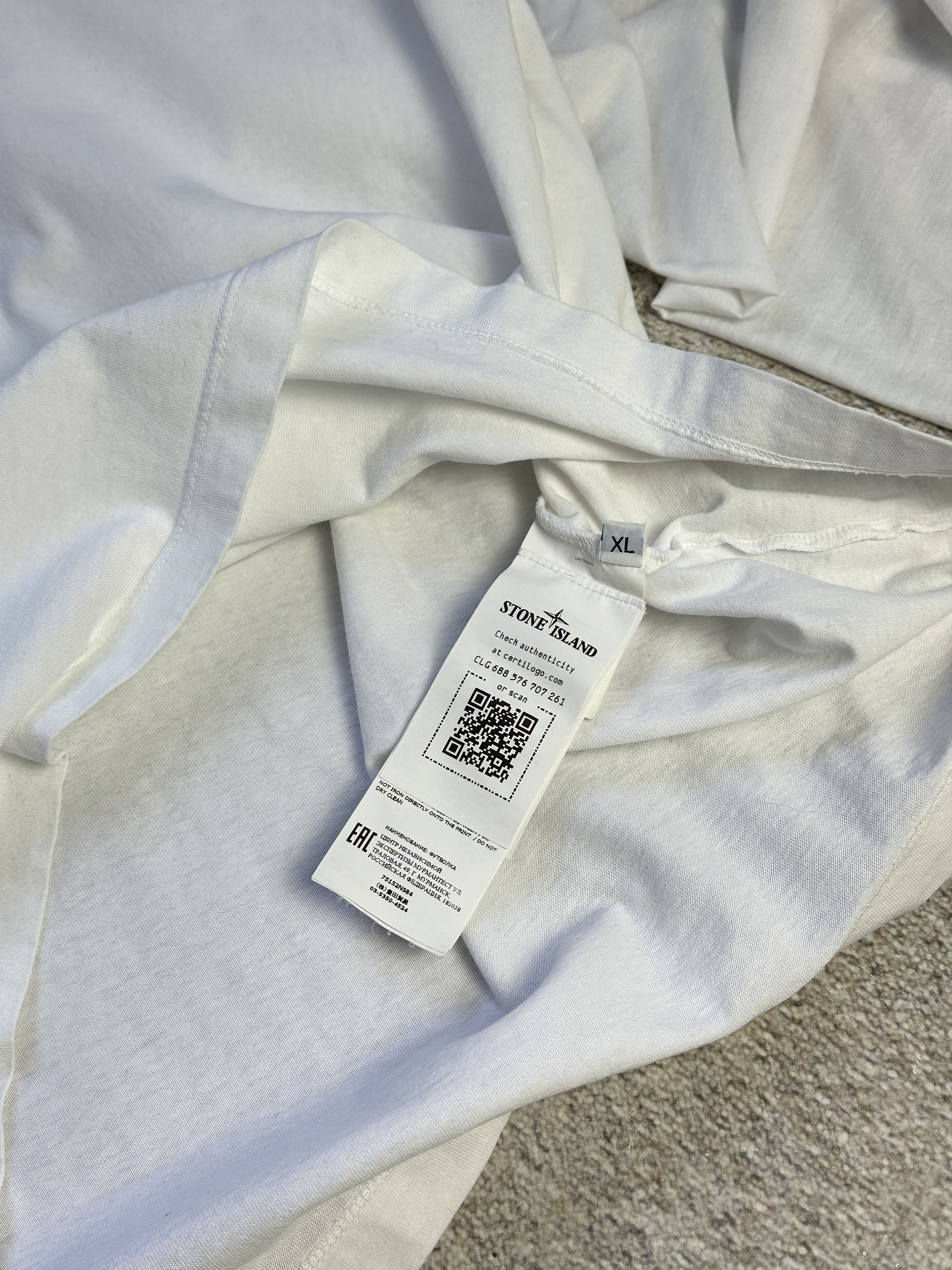 Stone Island Stone Island tshirt white Size US XL / EU 56 / 4 - 8 Thumbnail