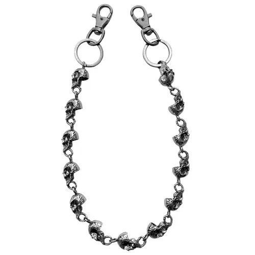 Jewelry Skull Ghost Head Jeans Chain – Punk Metal Biker Waist Chain Size ONE SIZE - 4 Thumbnail