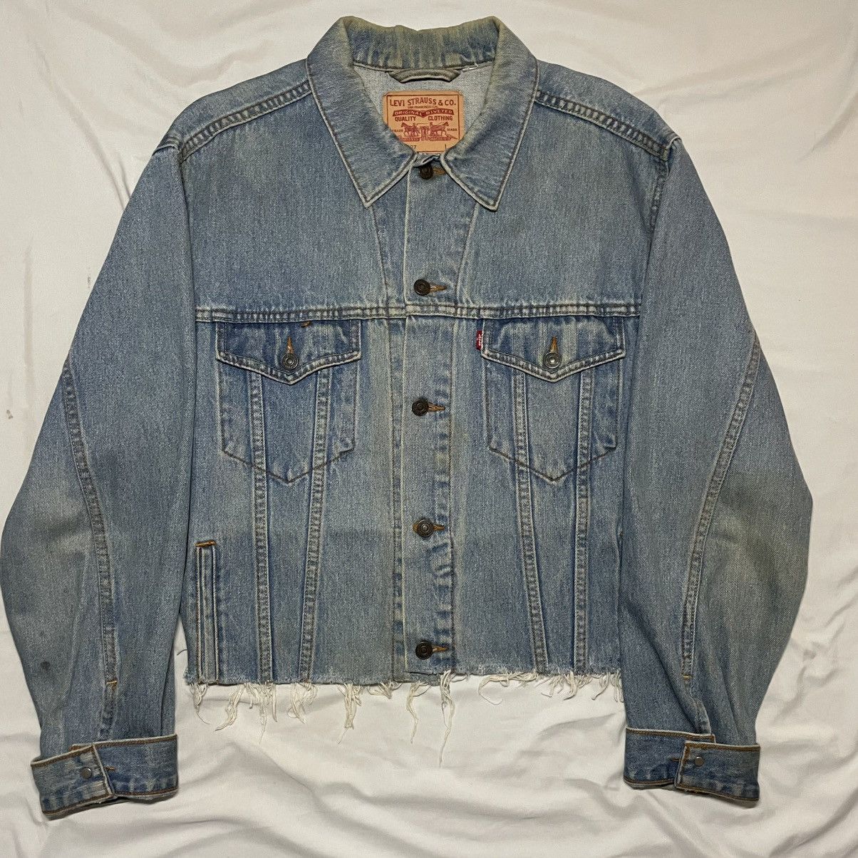 Levi's Vintage Levi’s Denim Jacket Distressed Size US L / EU 52-54 / 3 - 1 Thumbnail