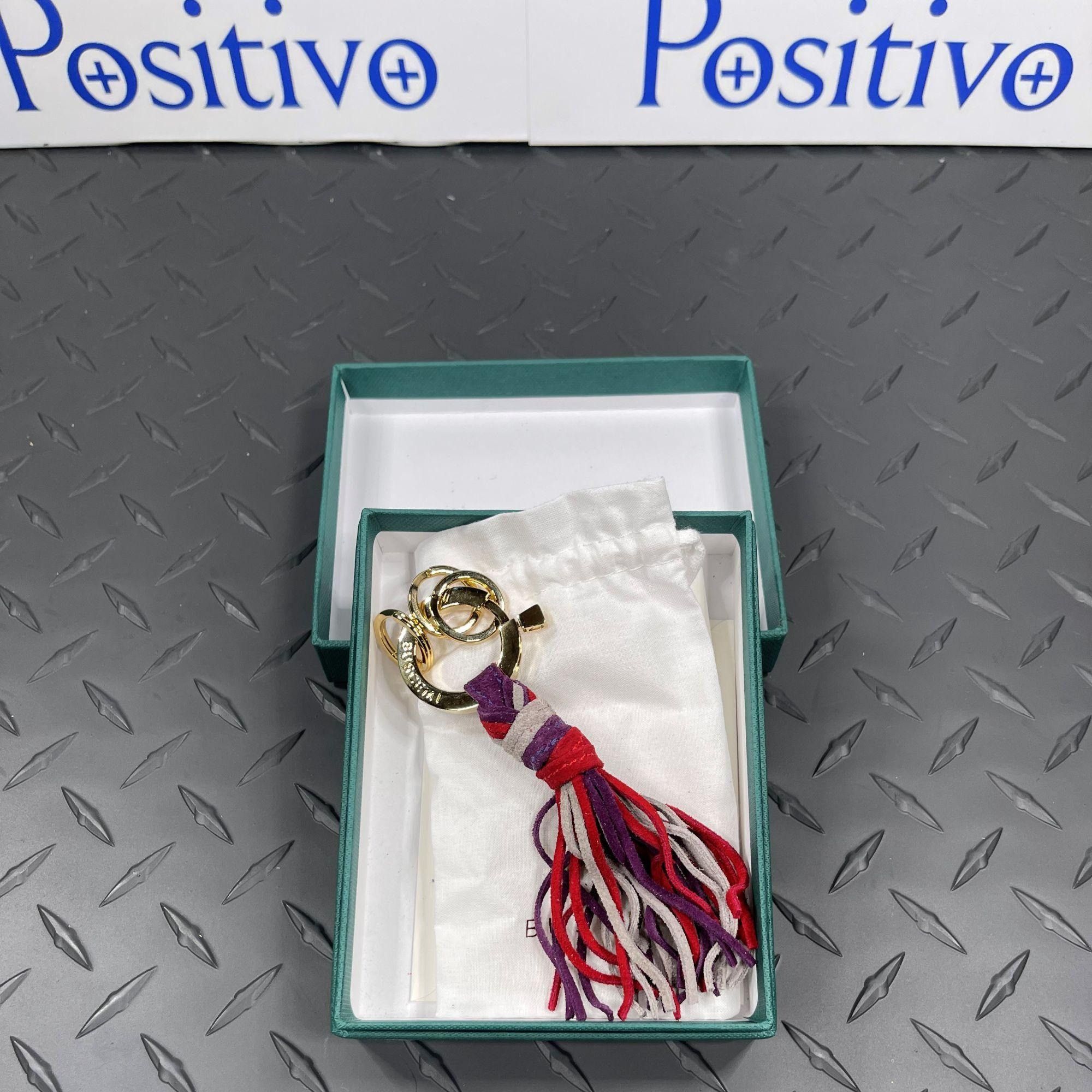 Buscemi Buscemi Fringe Keyholder Purple Trio Suede Size ONE SIZE - 1 Thumbnail