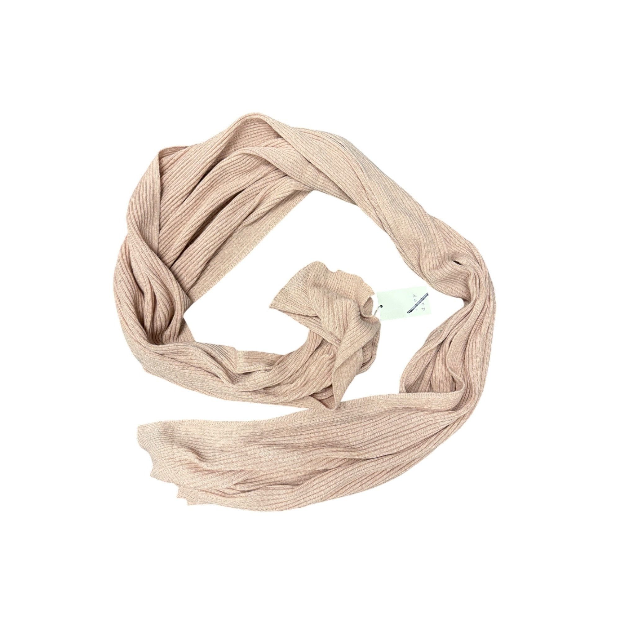 Other Light Pink Ribbed Knit Scarf By A New Day Size ONE SIZE - 1 Thumbnail