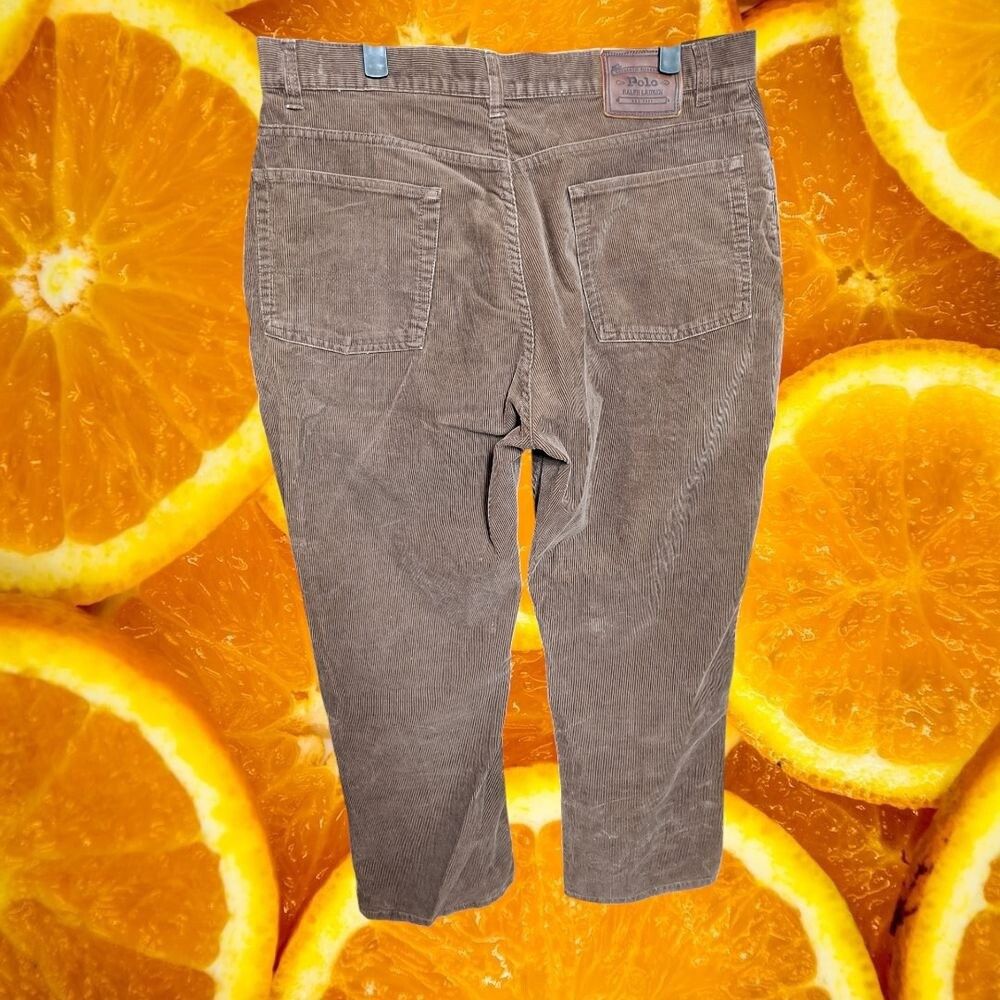 Polo Ralph Lauren Polo Ralph Lauren Corduroy Pants Authentic Dungarees Brown C Size US 35 - 7 Thumbnail