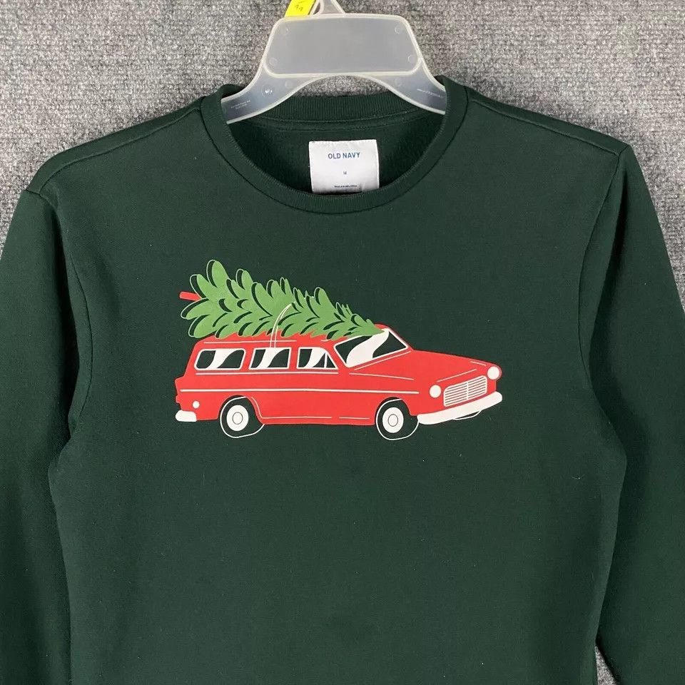 Old Navy Old Navy Christmas Sweatshirt Men's Medium Pullover Cotton M Size US M / EU 48-50 / 2 - 2 Thumbnail