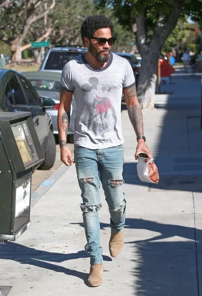 Saint Laurent Paris SS15 Saint Laurent Lenny Kravitz ripped denim jeans Hedi 31 Size US 31 - 4 Thumbnail