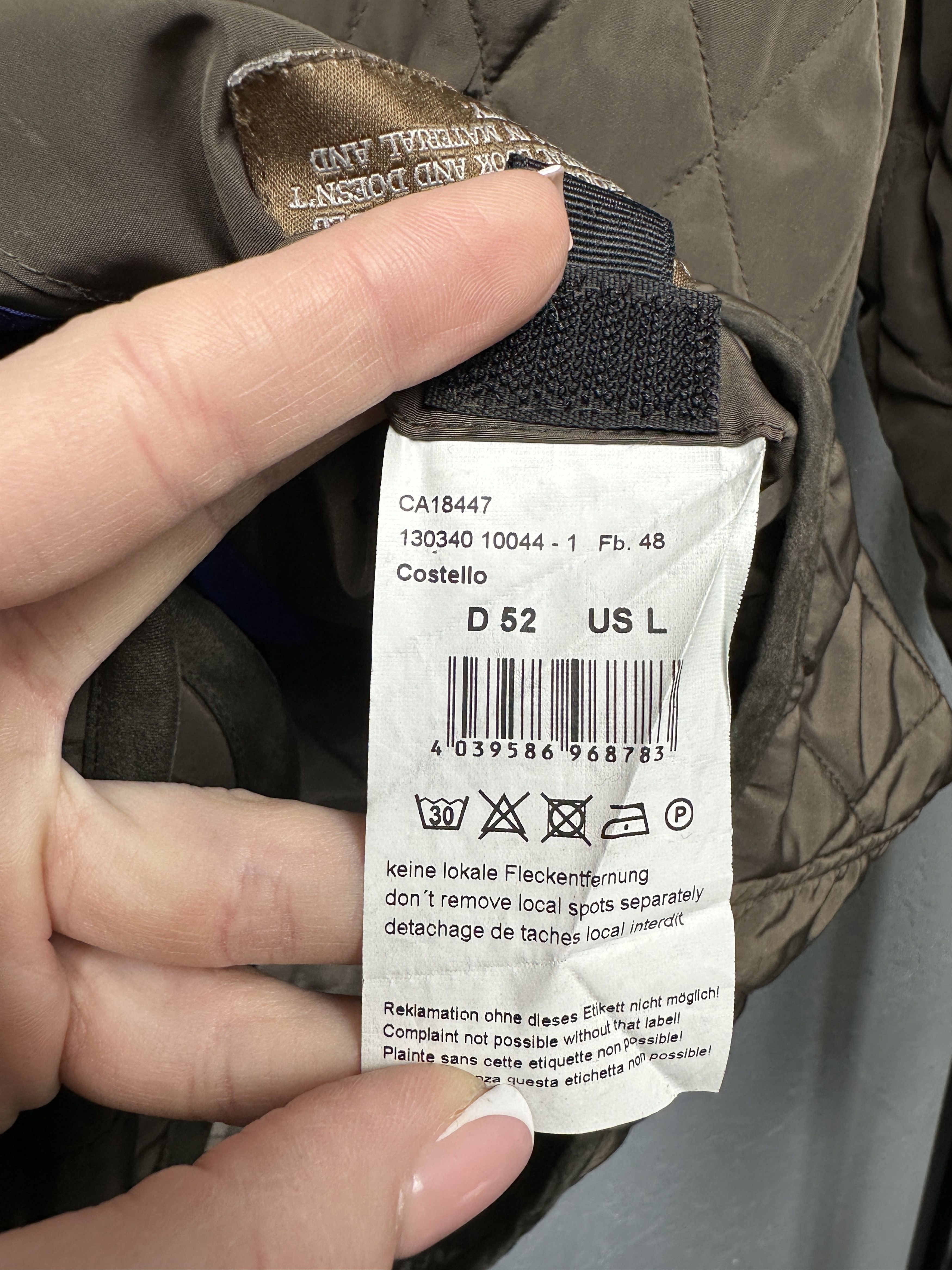 Milestone × Vintage Milestone Vintage Mens Quilted Jacket Size US L / EU 52-54 / 3 - 6 Thumbnail
