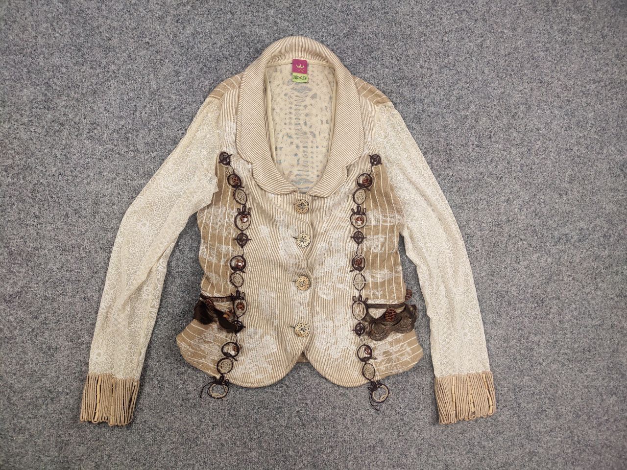 Other Save the Queen Vintage Design Combined fabric Blazer jacket Size L / US 10 / IT 46 - 8 Thumbnail