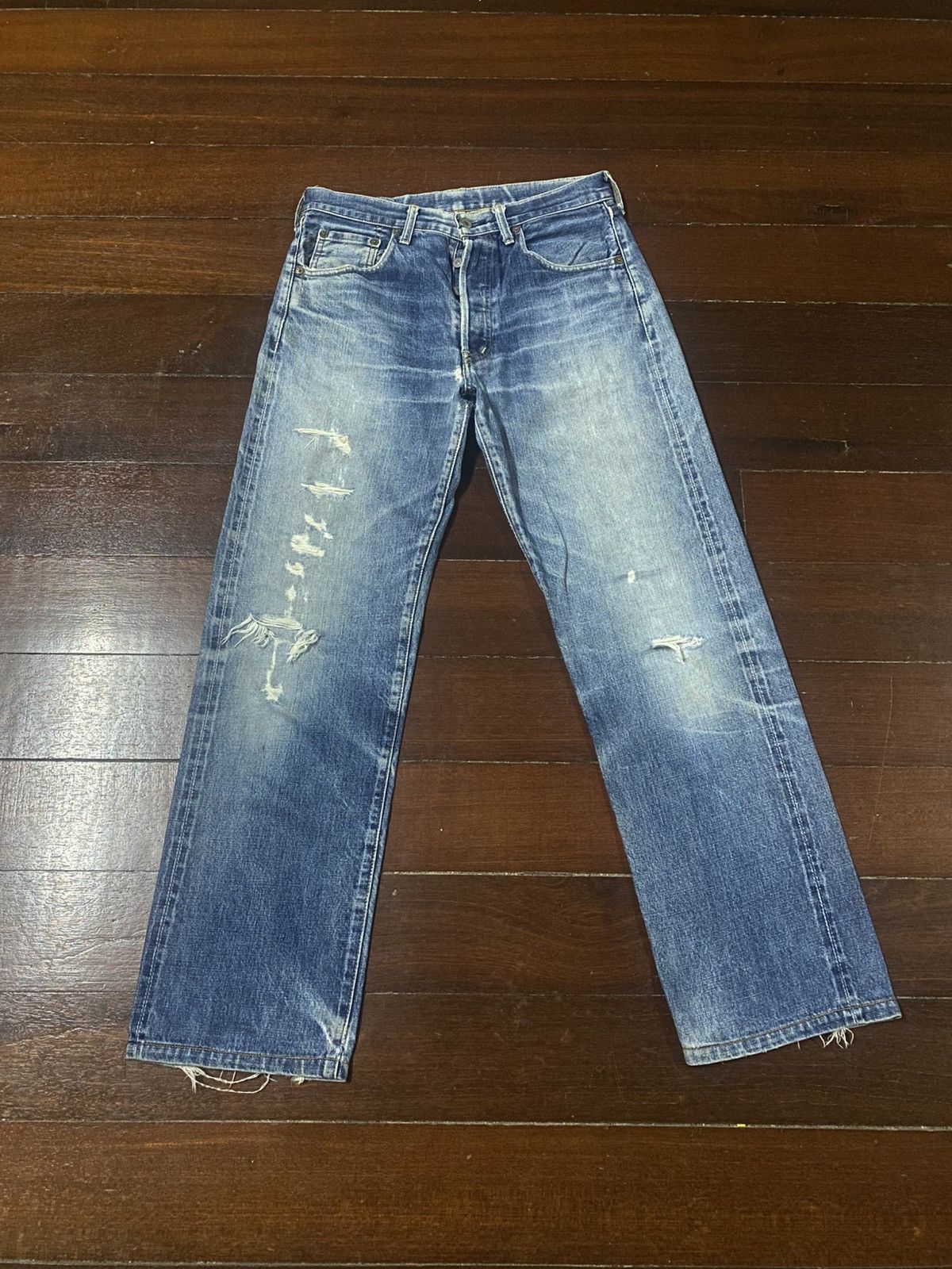 Levi's Vintage Redline Levi's Big E 503B LVC rework distressed Size US 32 / EU 48 - 1 Thumbnail
