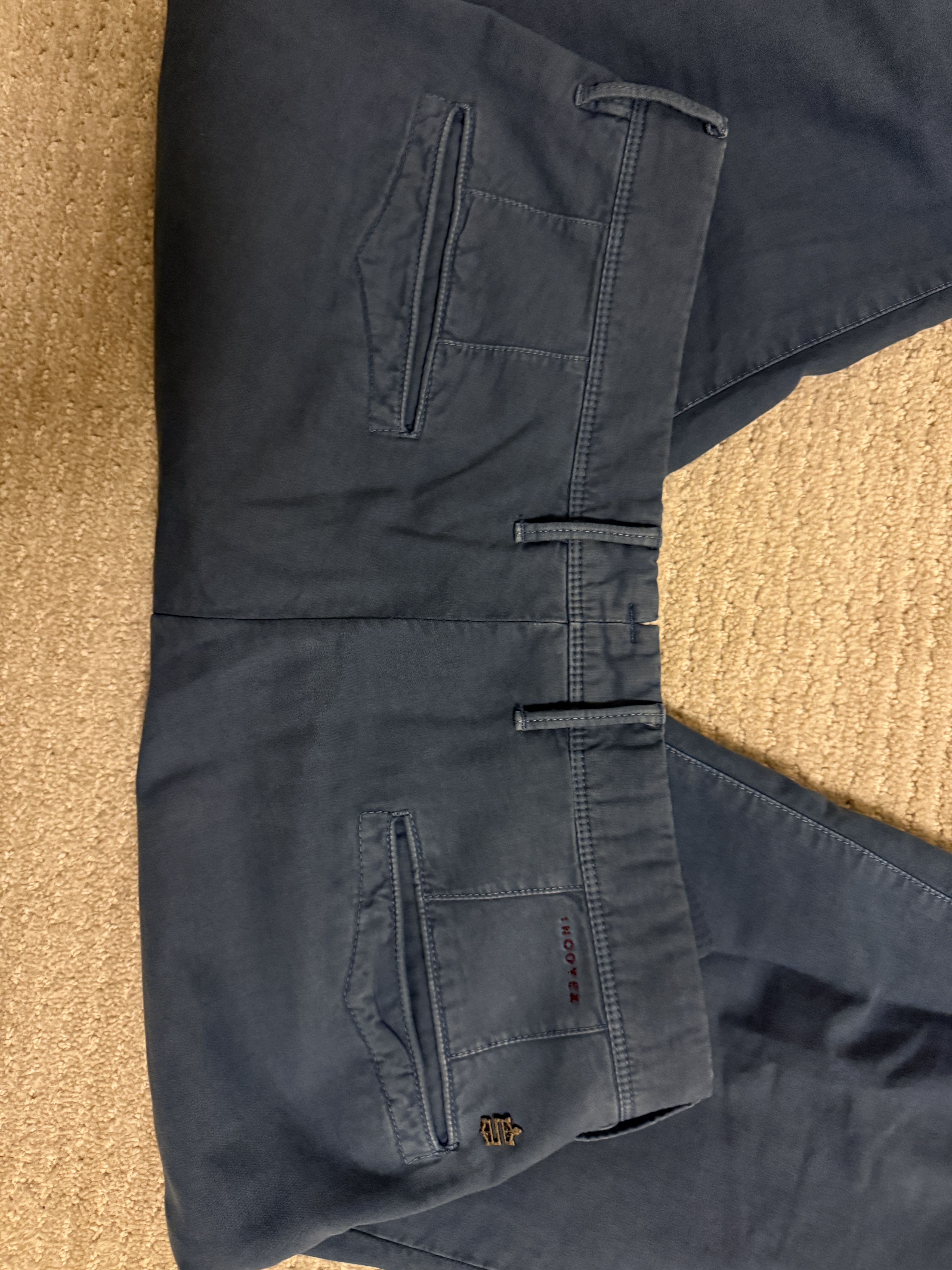 Incotex Incotex Khaki Pants Blue 36-Slim Fit. Size US 36 / EU 52 - 5 Thumbnail