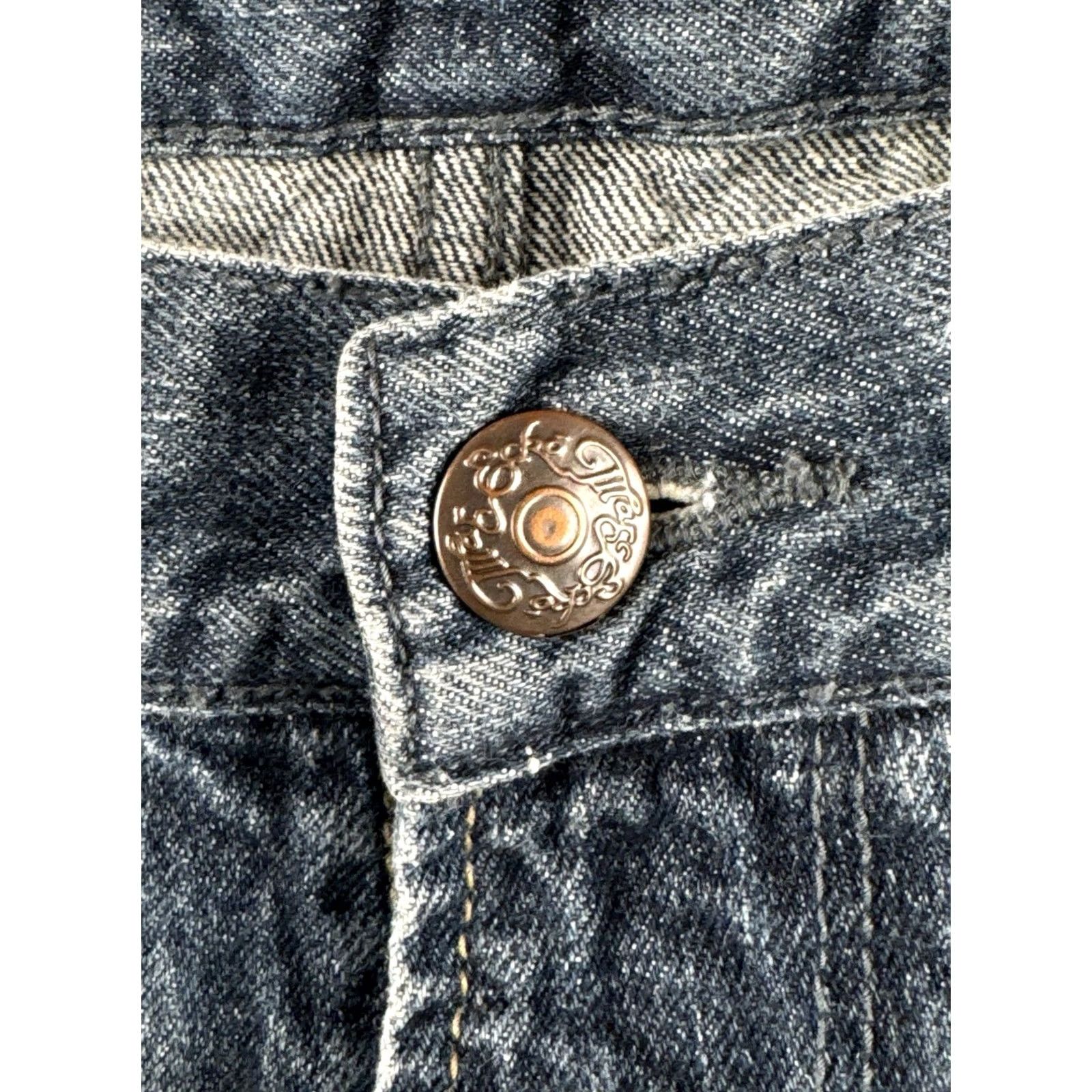 Denime VINTAGE Marc Ecko Jeans Bootcut 36 Denim Men Regular Inseam 33 Blue Fleur De Lis Back Pocket Clamp Stitching Back Pocket Embellished Size 36 Size US 36 / EU 52 - 7 Thumbnail