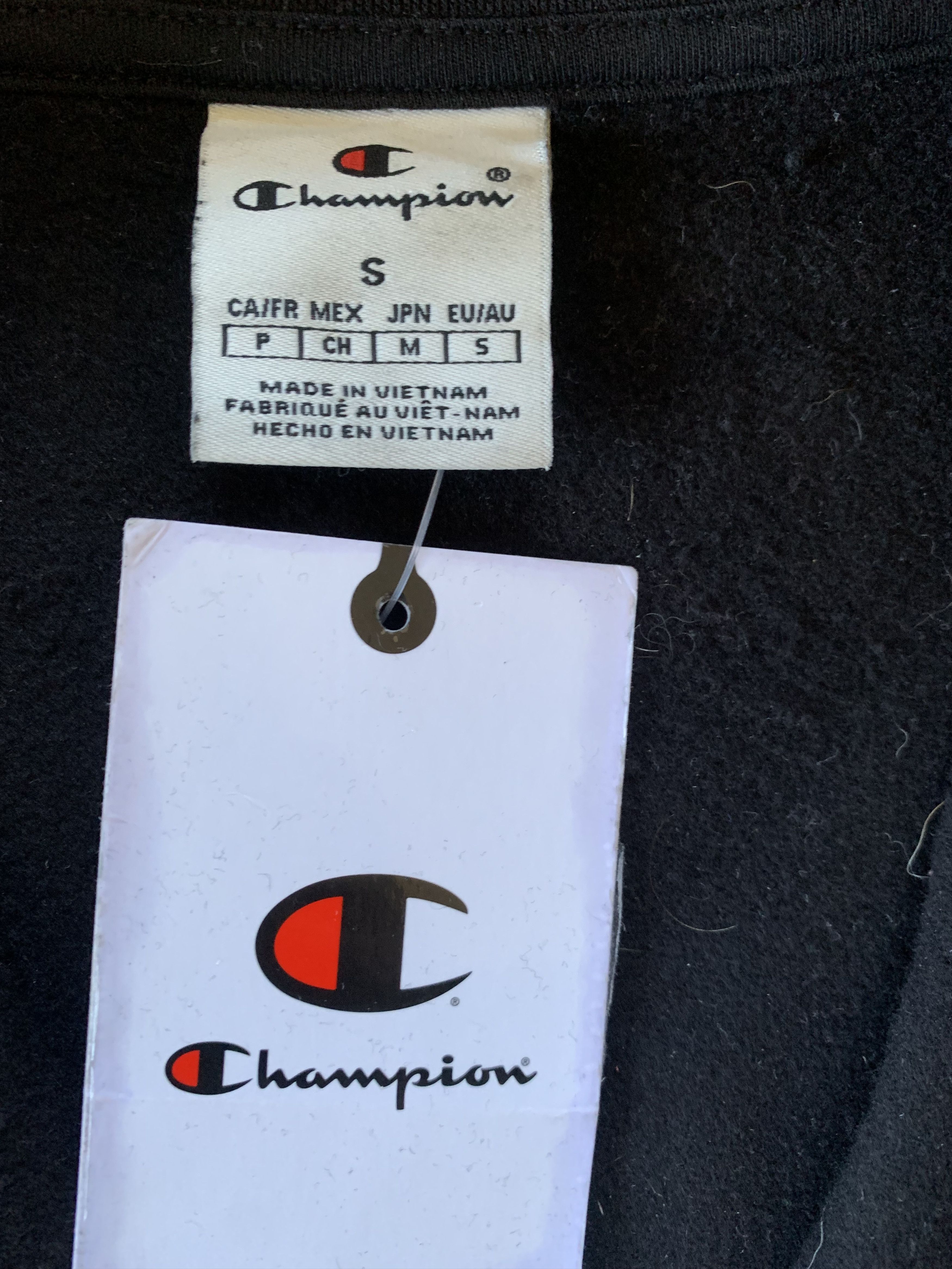 Champion Champion New Black Zip Sweatshirt Size US S / EU 44-46 / 1 - 5 Thumbnail