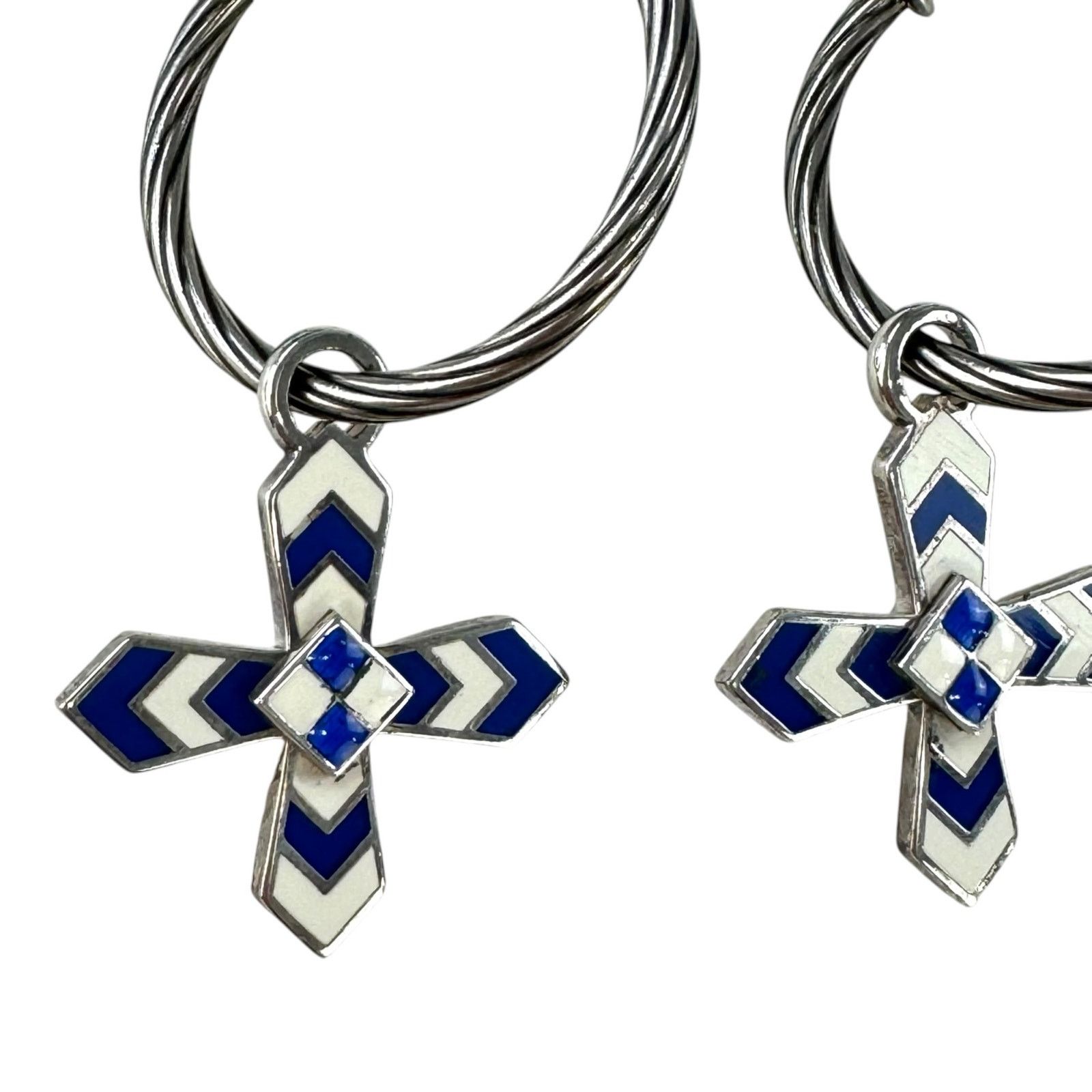 Gucci Gucci Sterling Silver Hoop Earrings Size ONE SIZE - 6 Thumbnail