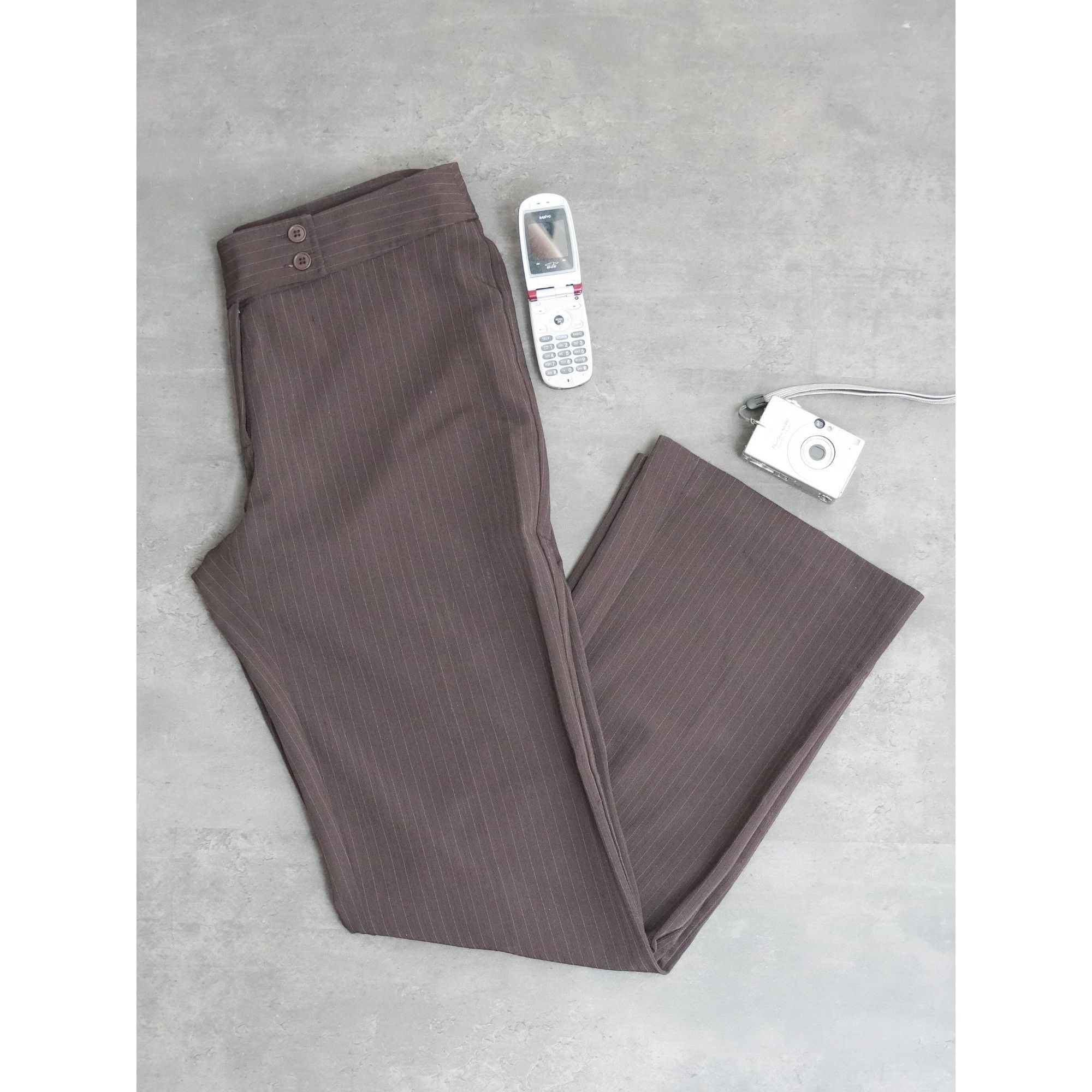 Other Y2k Fairweather Brown Stripes Pants Size 32" / US 10 / IT 46 - 3 Thumbnail