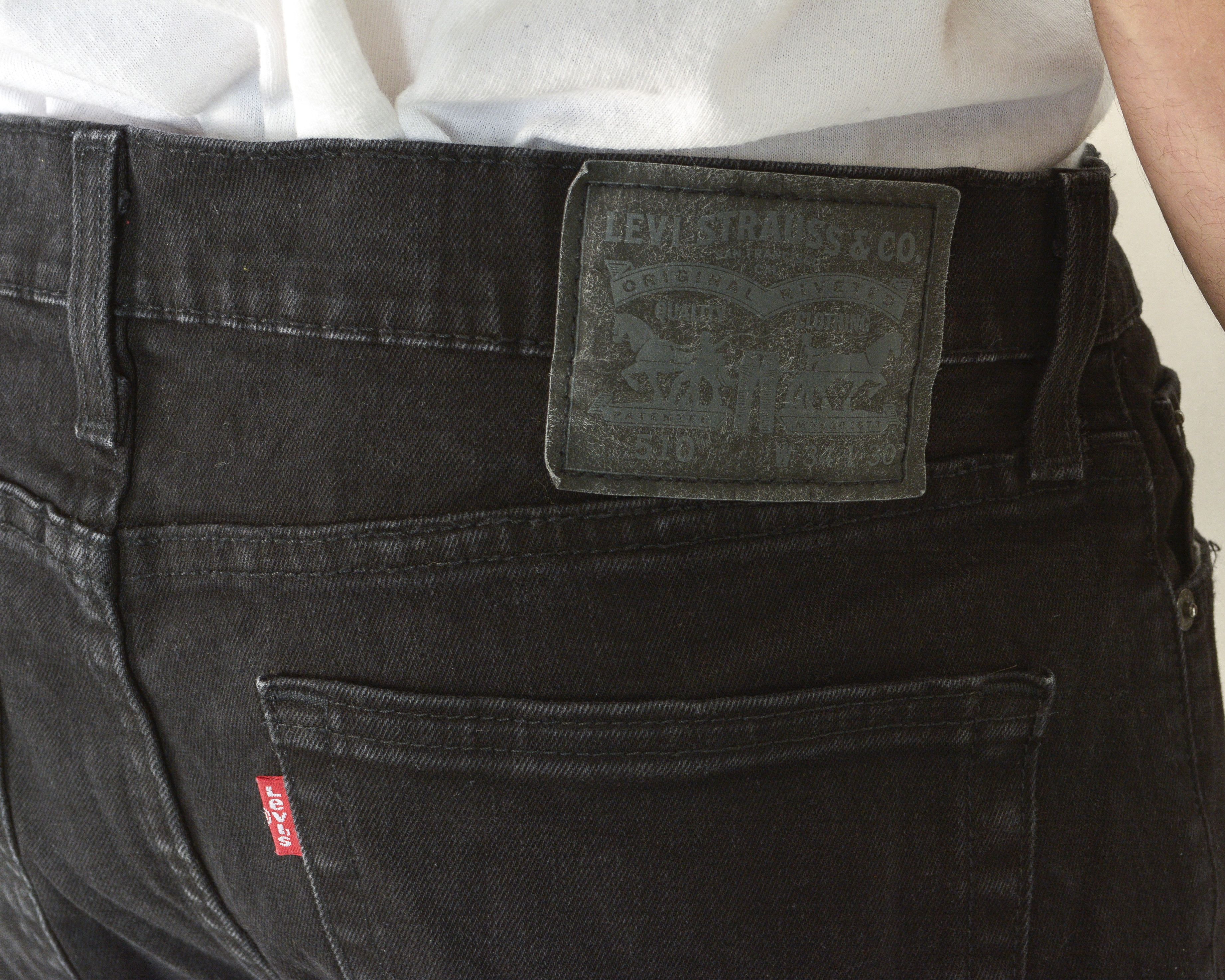 Levi's 510 W34 L28 Slim Fit Skinny Jeans Denim Pants Zip Fly Size US 34 / EU 50 - 5 Thumbnail