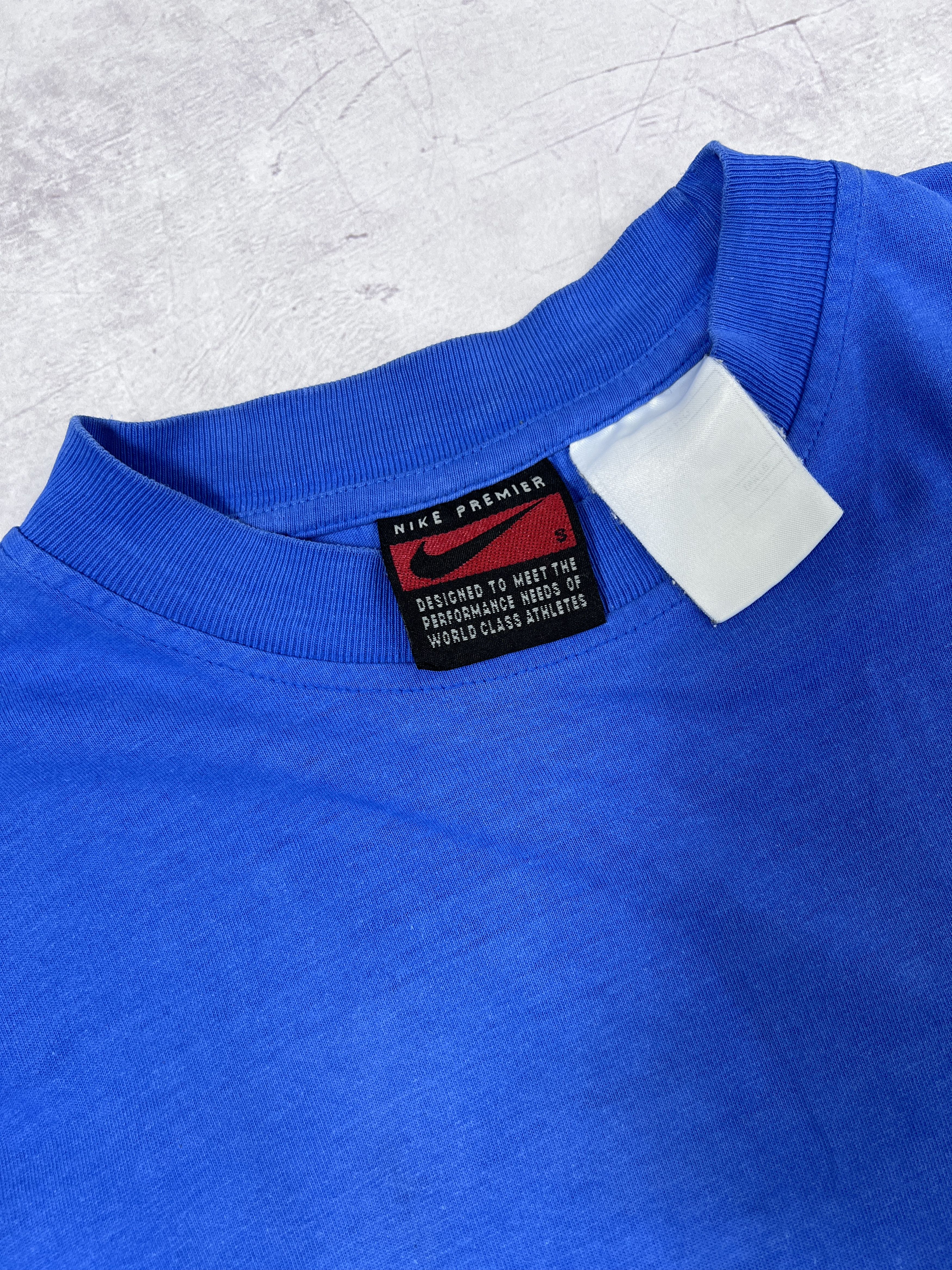 Nike × Vintage Vintage Nike Premier T-Shirt Center Swoosh Size US S / EU 44-46 / 1 - 5 Thumbnail