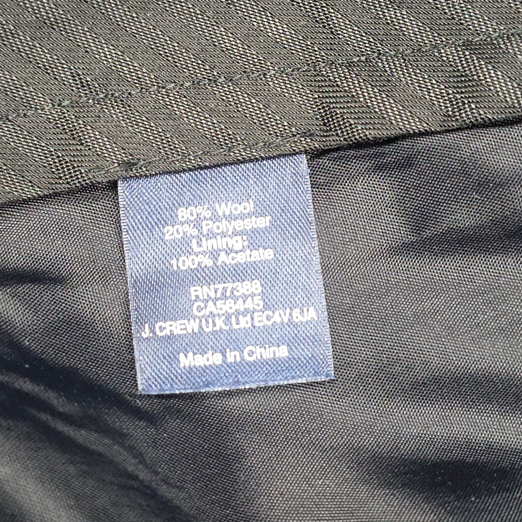 J.Crew VINTAGE J.CREW Wool Dress Pants Men 32 x 32 Gray Lined Creased Straight Leg Size US 32 / EU 48 - 7 Thumbnail