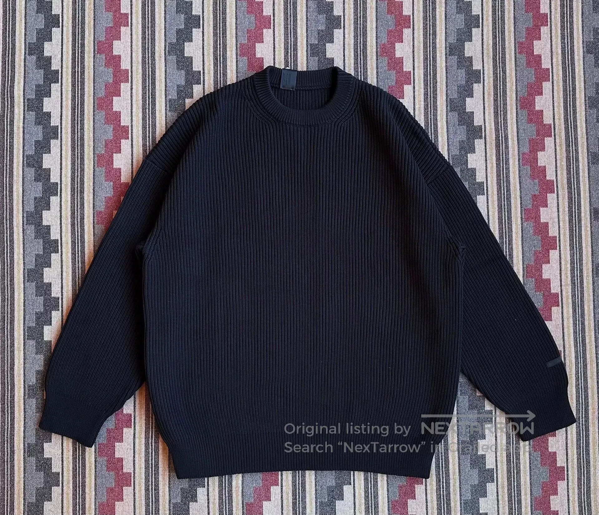 N.Hoolywood N.HOOLYWOOD CREWNECK WAFFLE KNIT SWEATER. Size US XL / EU 56 / 4 - 1 Thumbnail