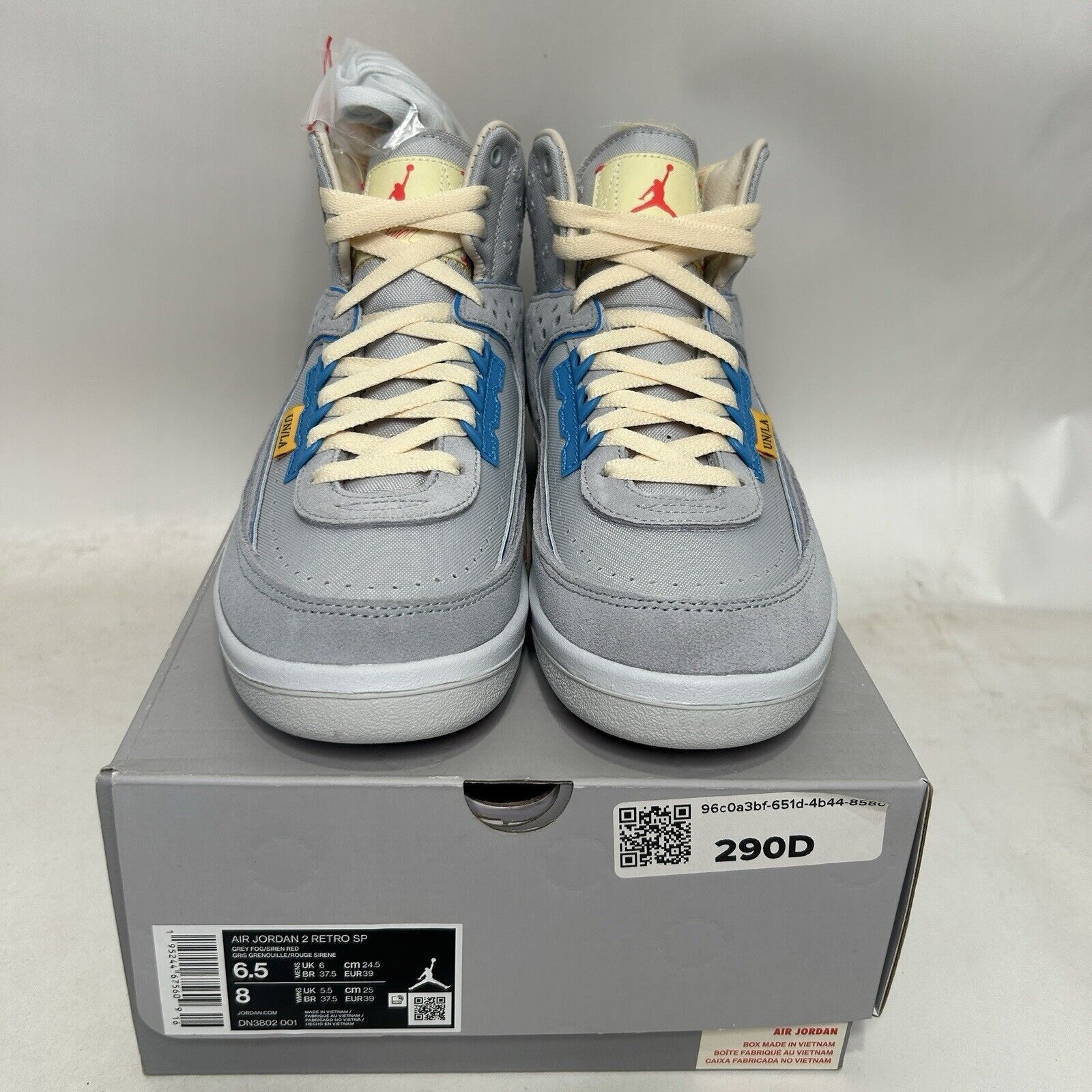 Jordan Brand Nike Air Jordan 2 SP x Union “Grey Fog” 2024 Size US 8 / IT 38 - 2 Thumbnail