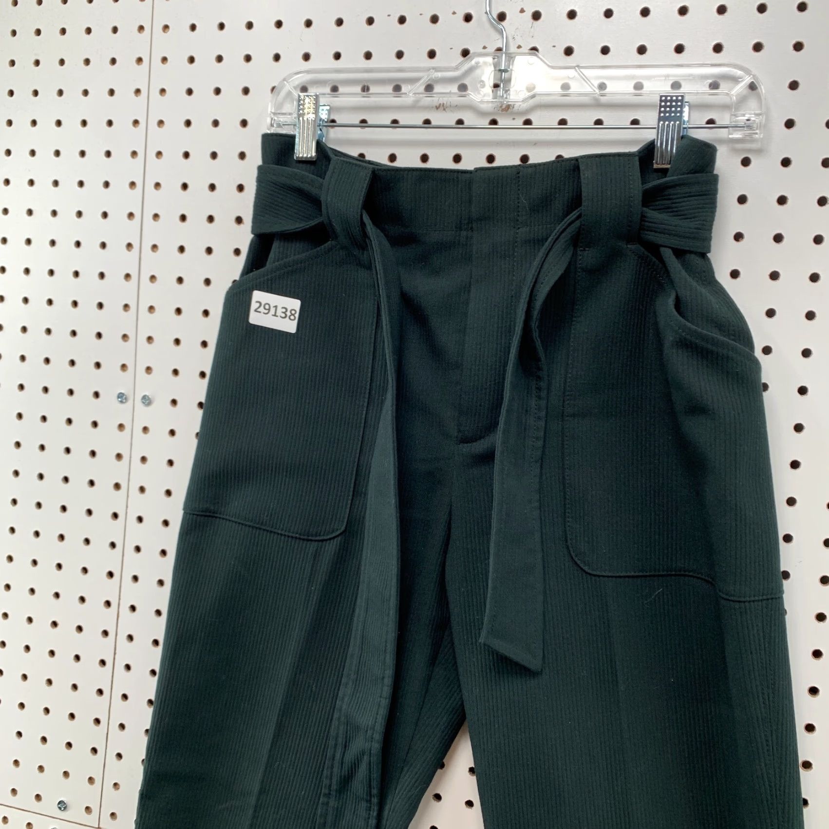 Club Monaco VINTAGE Club Monaco Tie Waist Pants Womens Size 6 Dark Green 28x29 Size 28" / US 6 / IT 42 - 7 Thumbnail