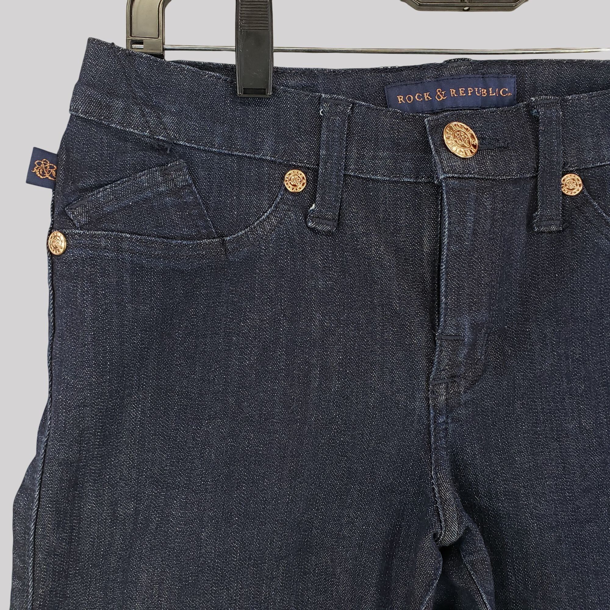 Rock & Republic Rock & Republic Womens Dark Wash Skinny Jeans Size 6 Size 28" / US 6 / IT 42 - 3 Thumbnail
