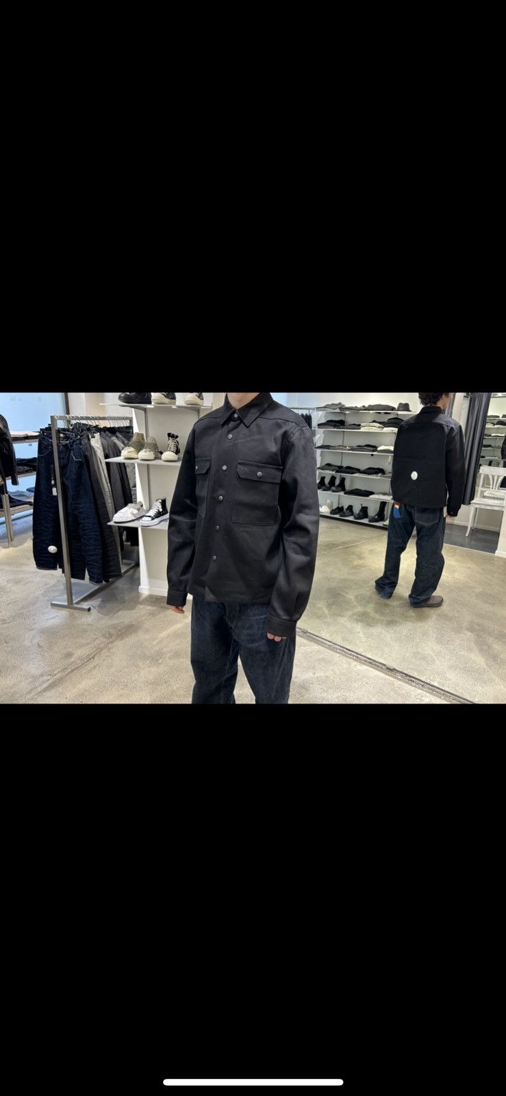 Rick Owens Drkshdw Rick owens made in japan cropped Outershirt selvedge Size US XL / EU 56 / 4 - 12 Thumbnail