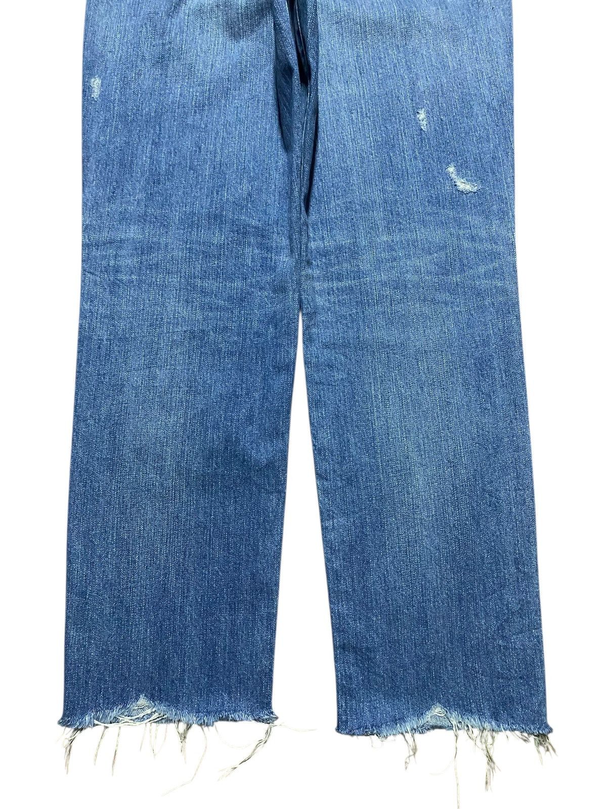 POST ARCHIVE FACTION (PAF) Vintage Moussy Blue Patches Distresse Straight Fit Jean Size 27" / US 4 / IT 40 - 6 Thumbnail