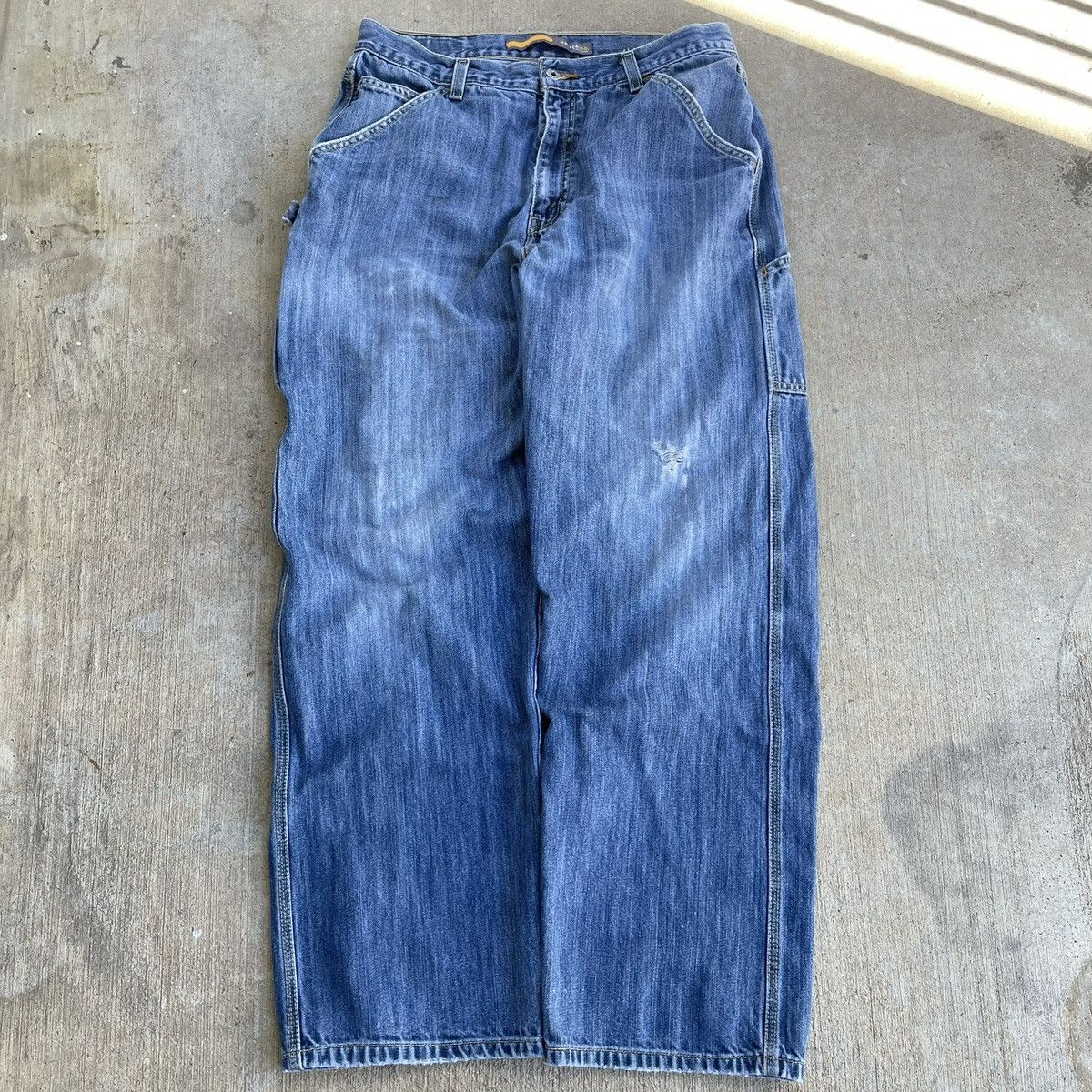 Levi's Vintage Levi's Silvertab Baggy Carpenter Jeans Denim 34x30 Size US 34 / EU 50 - 2 Thumbnail