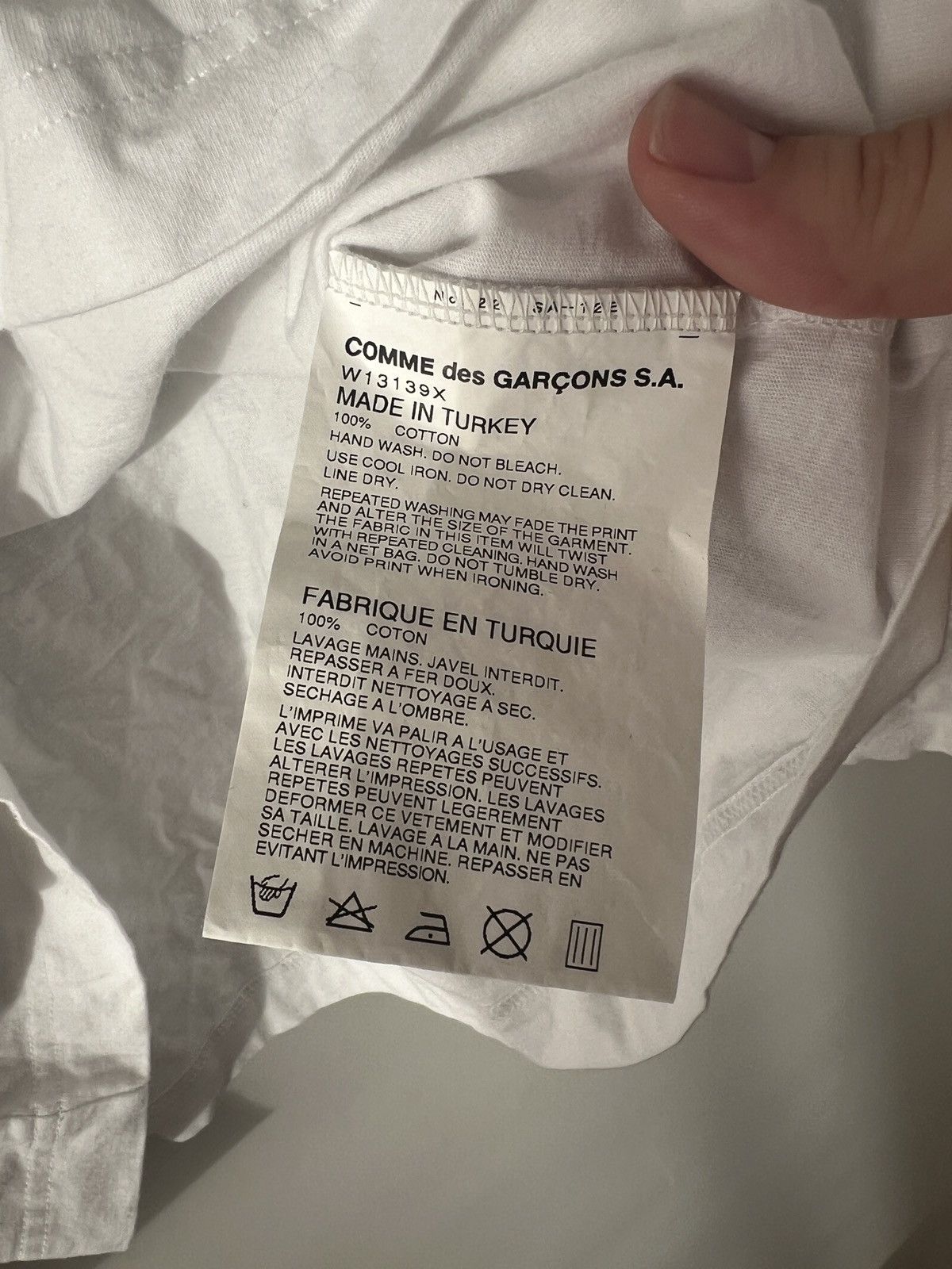 Comme des Garcons SHIRT CDG Shirt Long Sleeve ‘Missed’ T-Shirt Size US L / EU 52-54 / 3 - 4 Thumbnail