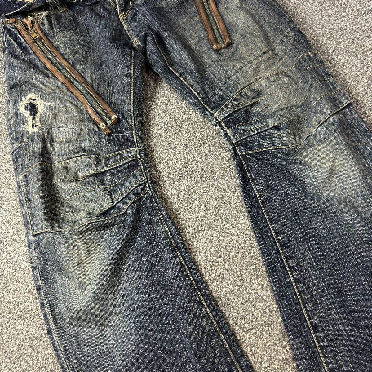 Le Grande Bleu (L.G.B.) Insane Japanese Crazy Double Waist PPFM Undercover Style y2k Size US 34 / EU 50 - 9 Thumbnail