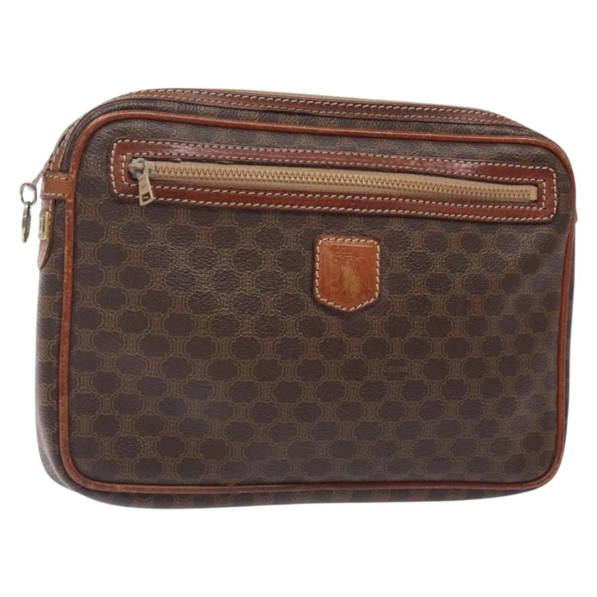 Celine Celine Macadam Pochette Canvas and Leather Size ONE SIZE - 1 Thumbnail