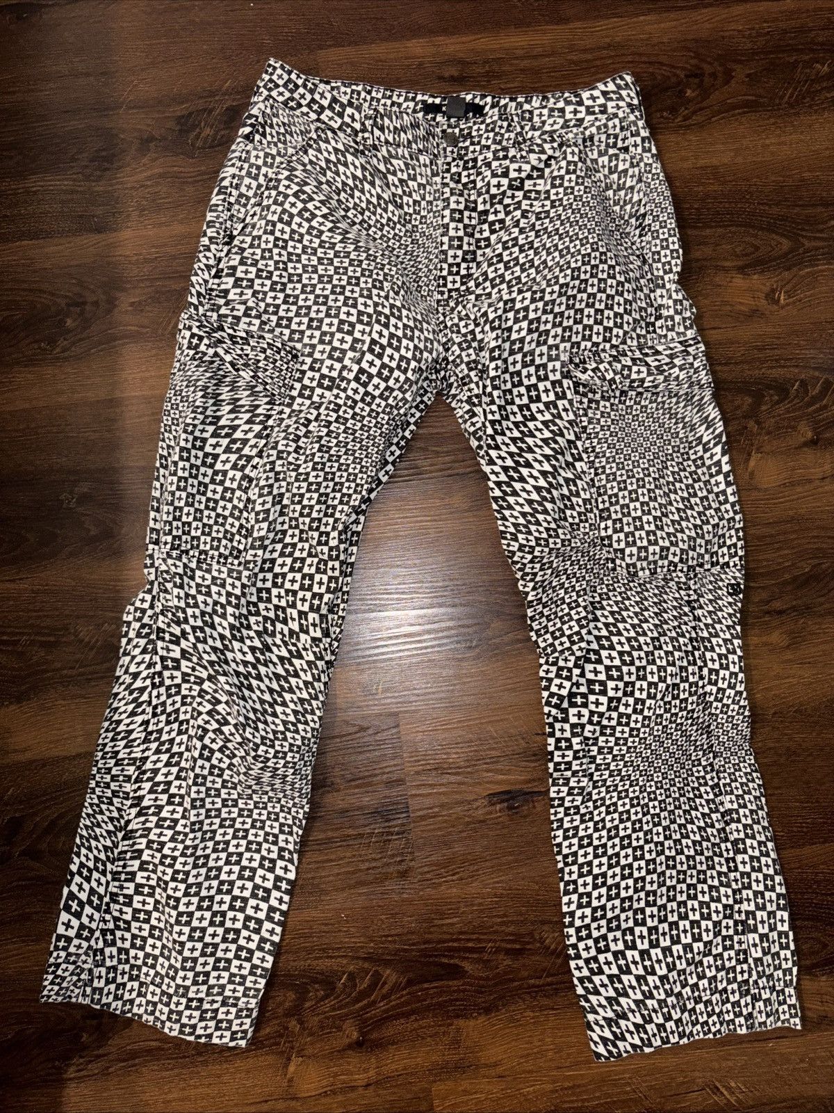 Ksubi Ksubi Mens black and white Pants Size US 33 - 1 Thumbnail
