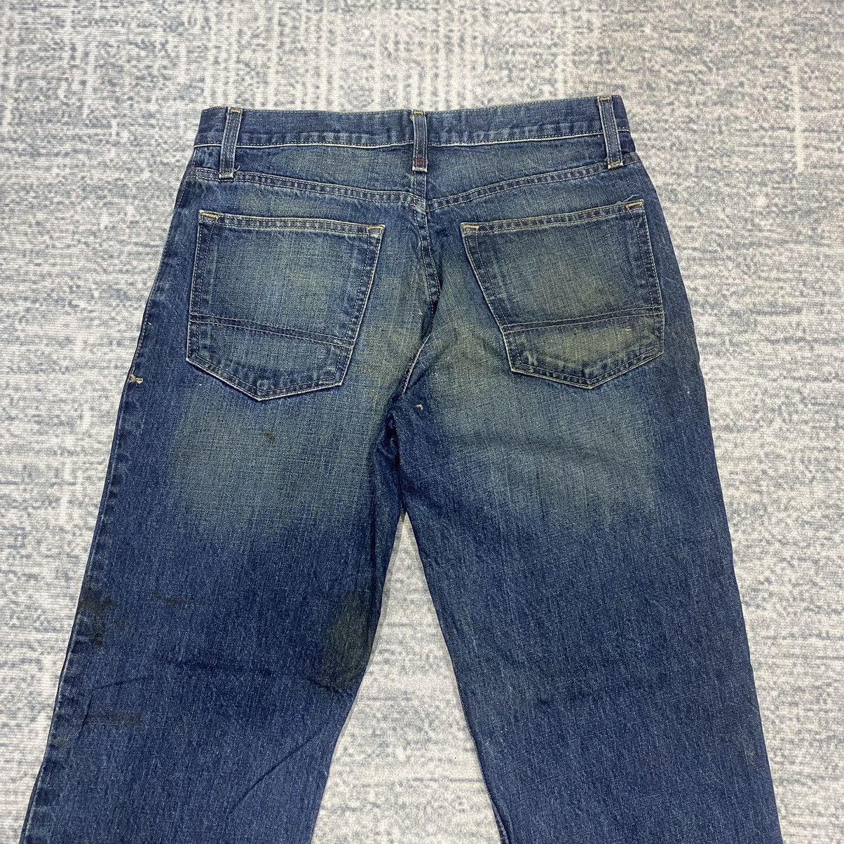 Hysteric Glamour × Japanese Brand × Le Grande Bleu (L.G.B.) Sickkk☠️ Arizona Mud Wash Vintage Jeans Relaxed 90s Dirty Size US 31 - 15 Thumbnail