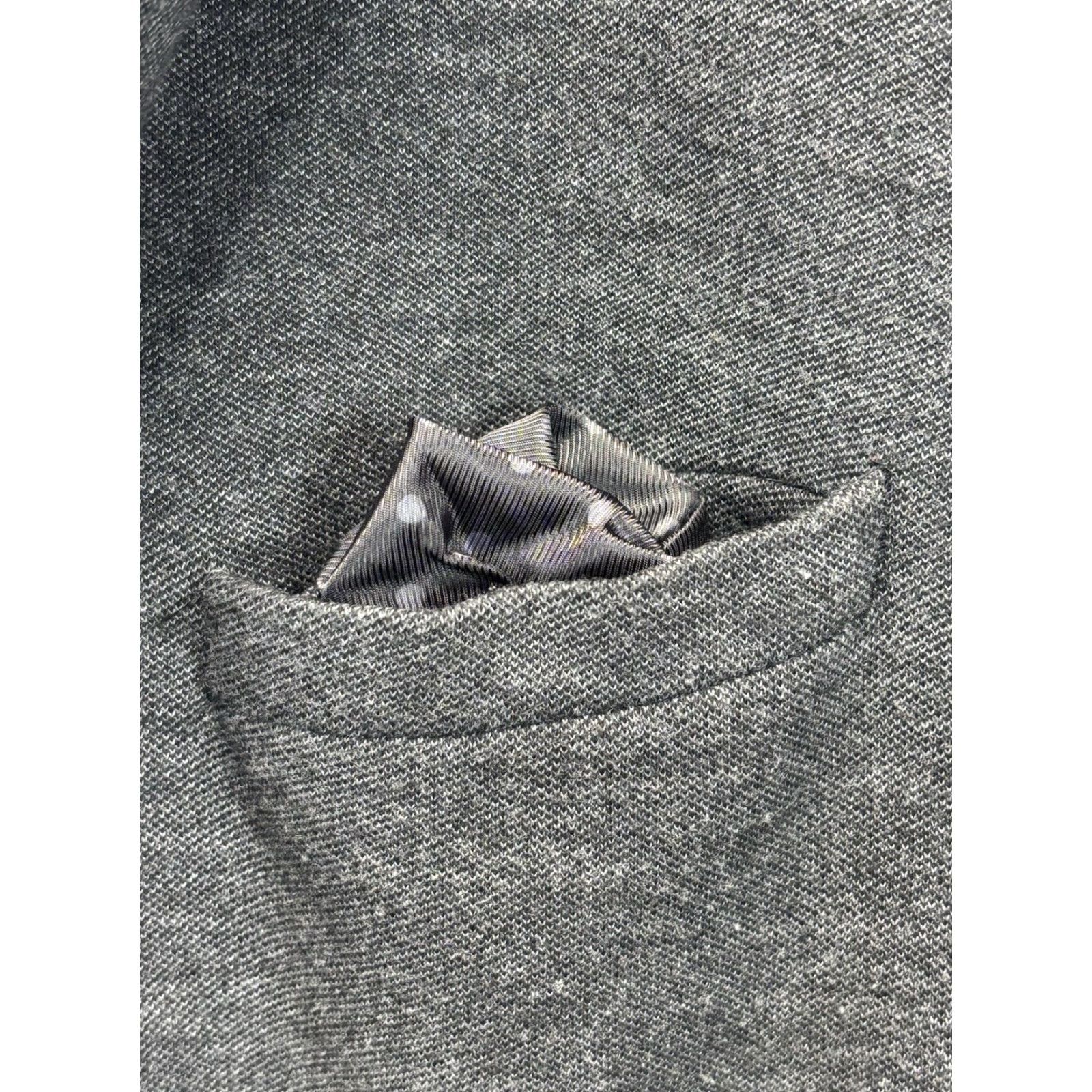 Express Express Blazer Jacket 42R Mens Slim Grey Cotton Blend Two-Button Blazer Sport Coat Shirt? Size 42R - 5 Thumbnail