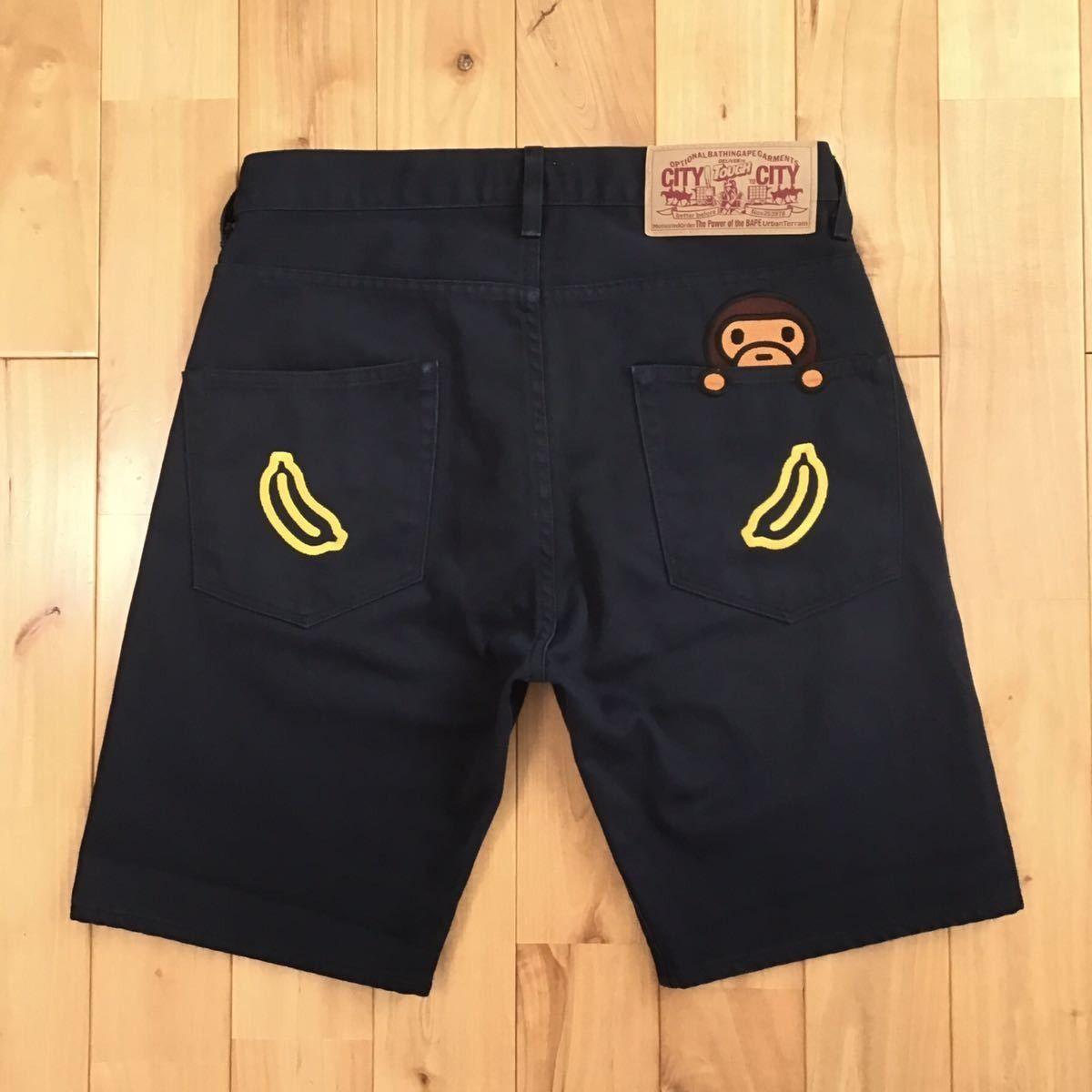 BAPE Milo Embroidered Shorts Navy US 30