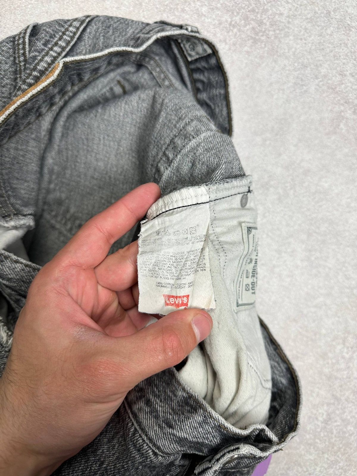 Levi's Vintage Levis Silver Tab Baggy Gray Jeans Rare 38x34 Size US 38 / EU 54 - 11 Thumbnail