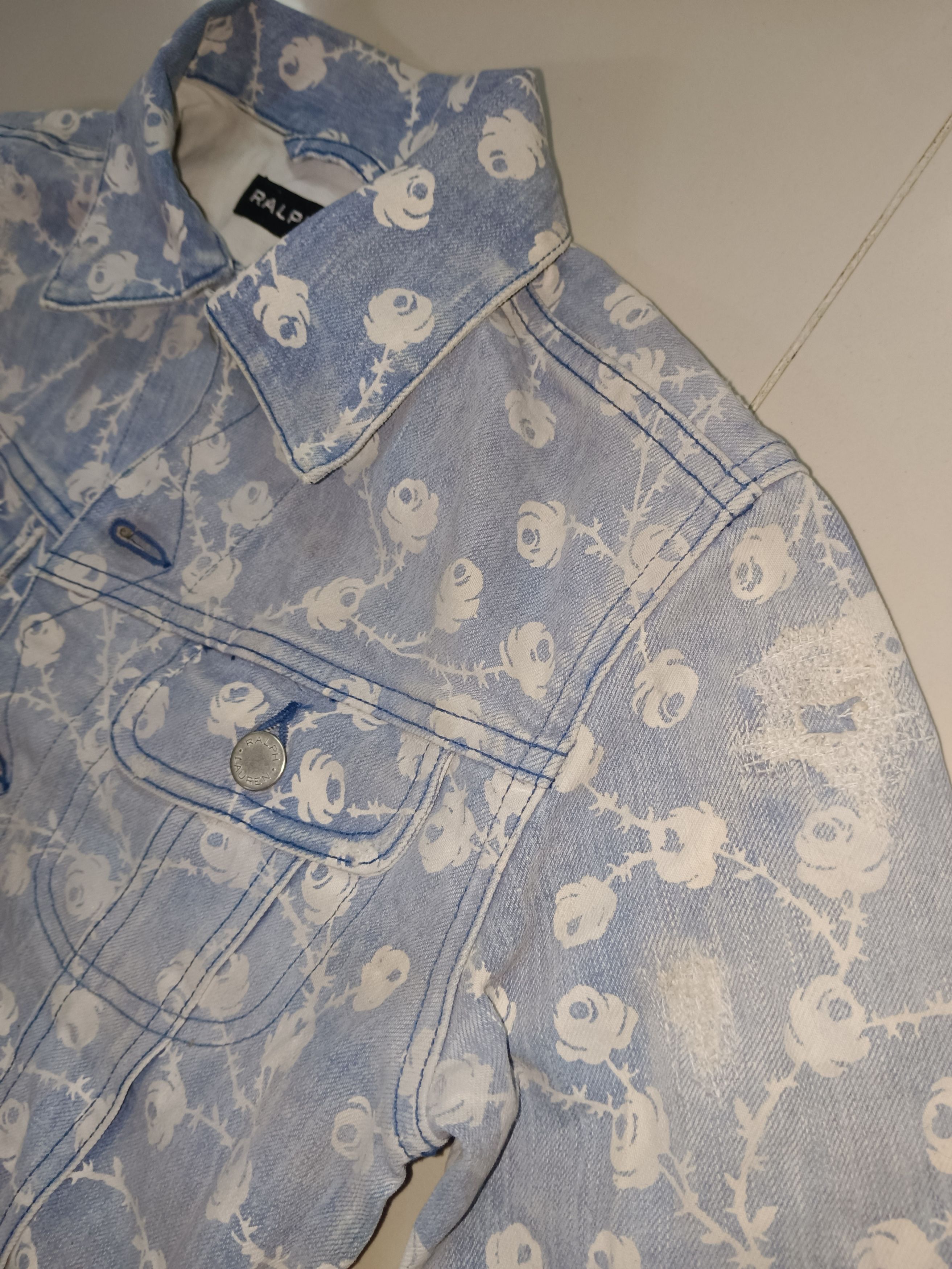 Ralph Lauren Ralph Lauren Distressed Trucker Jacket Size US XS / EU 42 / 0 - 5 Thumbnail