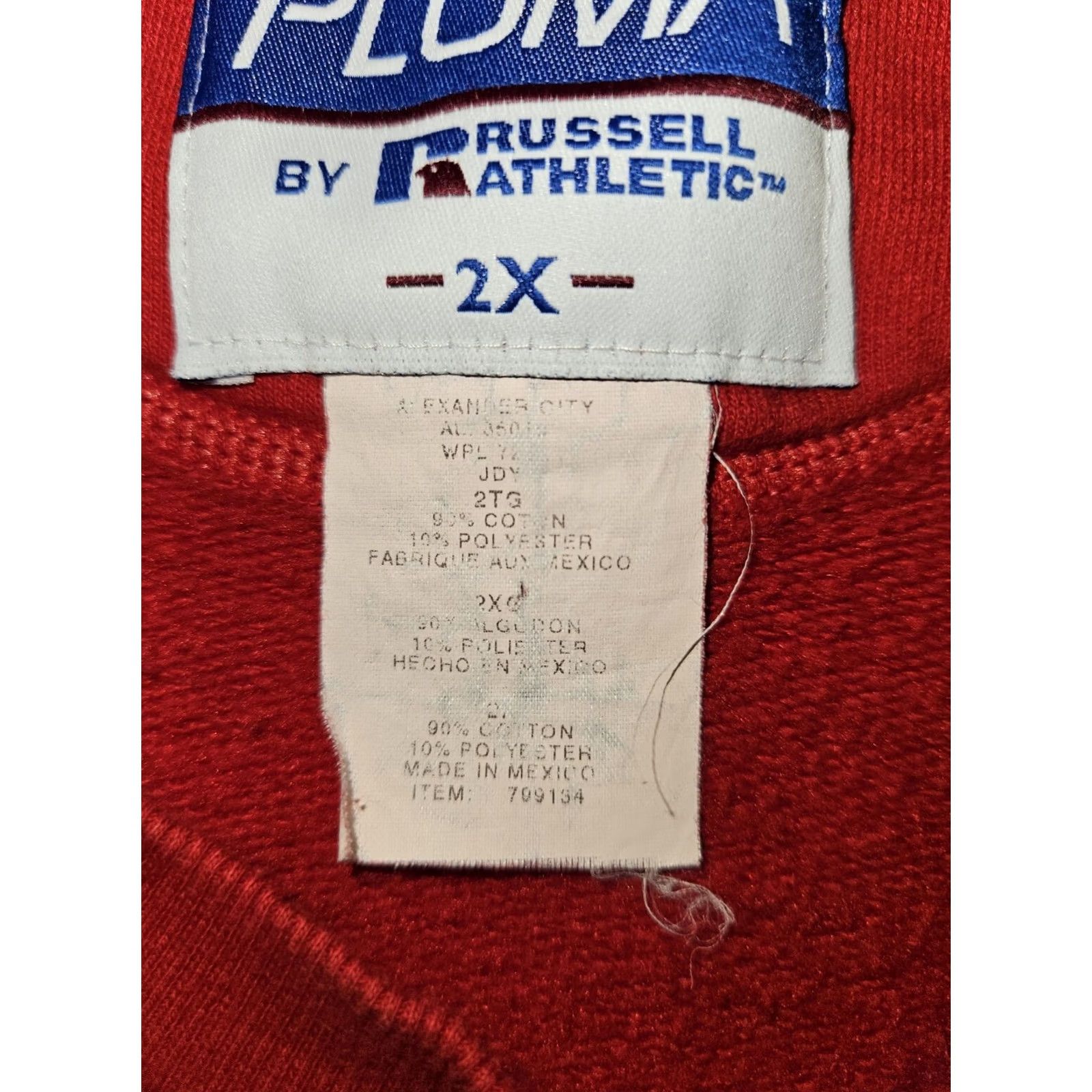 Russell Athletic VINTAGE Russell Athletic Sweatshirt Mens 2XL Red Long Sleeve Crew Neck Pullover 90s Classic Size US XXL / EU 58 / 5 - 3 Thumbnail