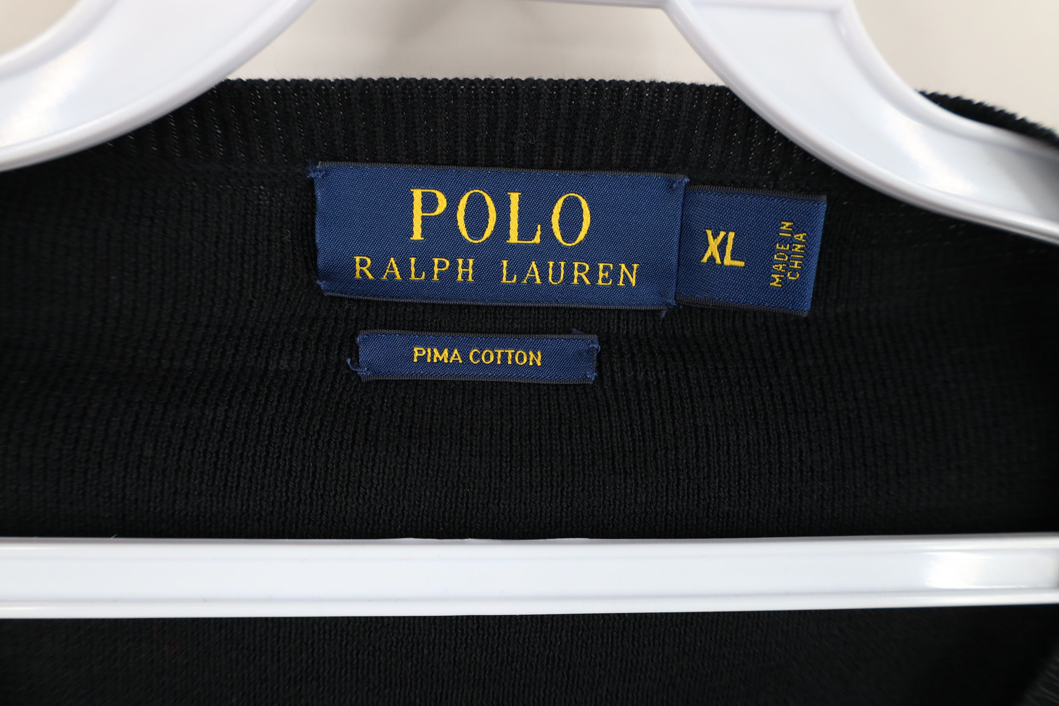 Ralph Lauren Vintage Ralph Lauren Lightweight Cotton Knit V-Neck Sweater Size US XL / EU 56 / 4 - 5 Thumbnail