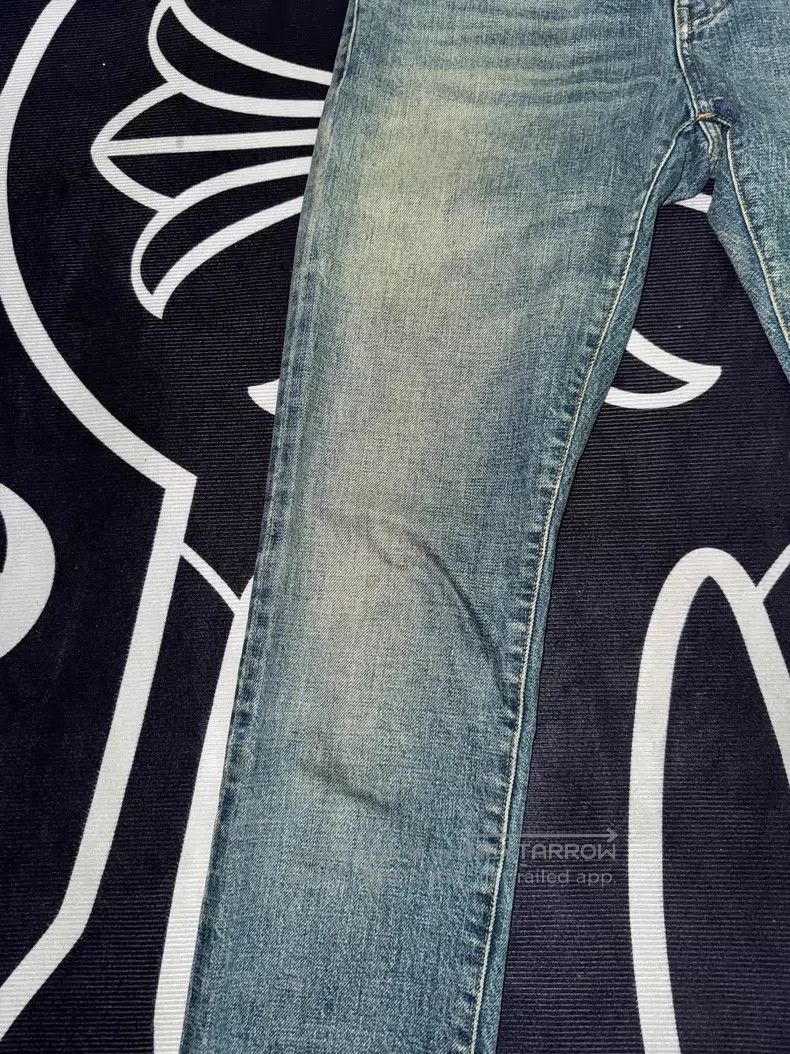 Saint Laurent Paris Saint Laurent Paris Knee Cut-Out Denim Jeans i Size US 28 / EU 44 - 3 Thumbnail