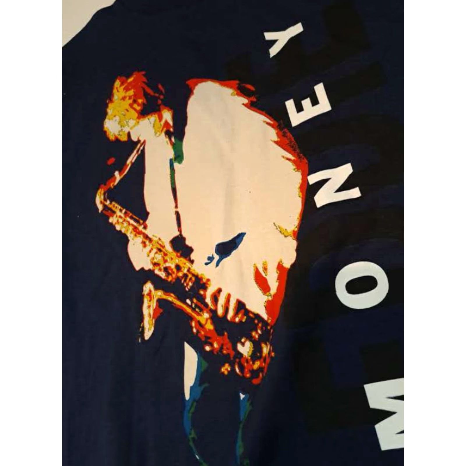 Tultex VINTAGE Eddie Money Rock&Roll 1995 Love Money Tour T-Shirt L Navy USA Mens Short Sleeve Tultex Single Stitch Size US L / EU 52-54 / 3 - 4 Thumbnail