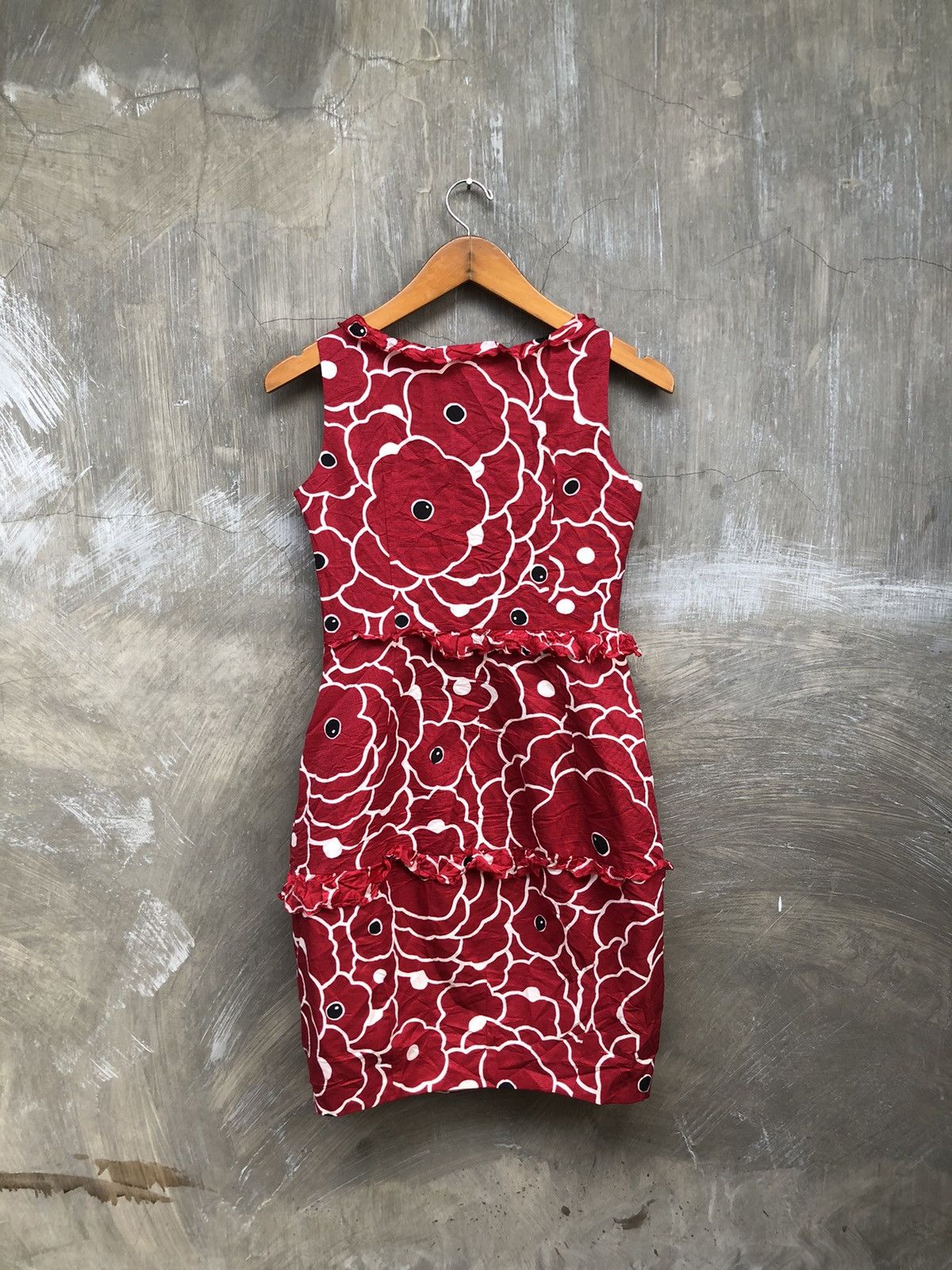 Moschino Moschino Cheap And Chic Flower Midi Dress Size S / US 4 / IT 40 - 8 Thumbnail